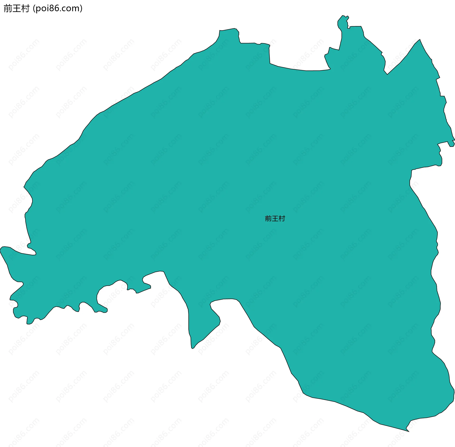前王村边界地图
