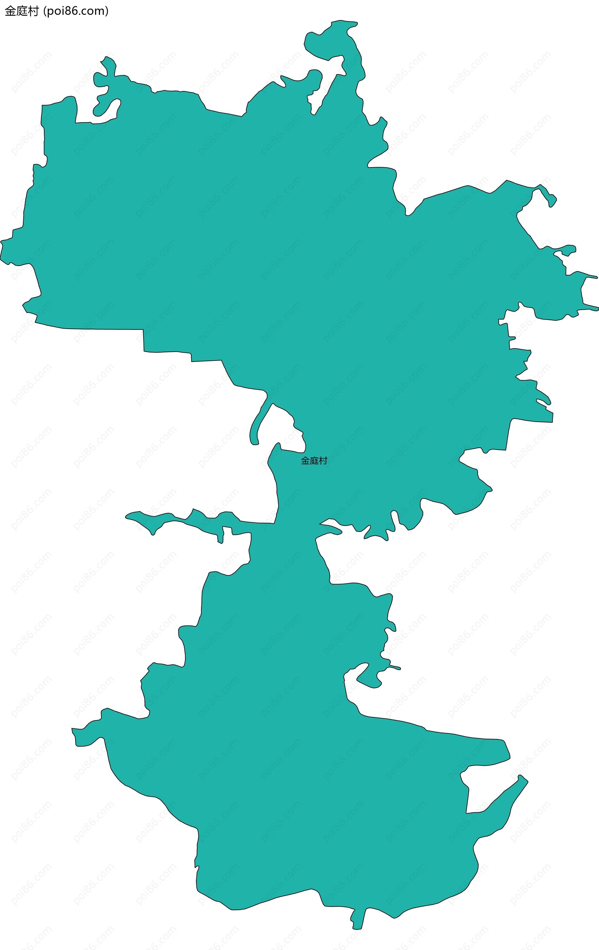 金庭村边界地图