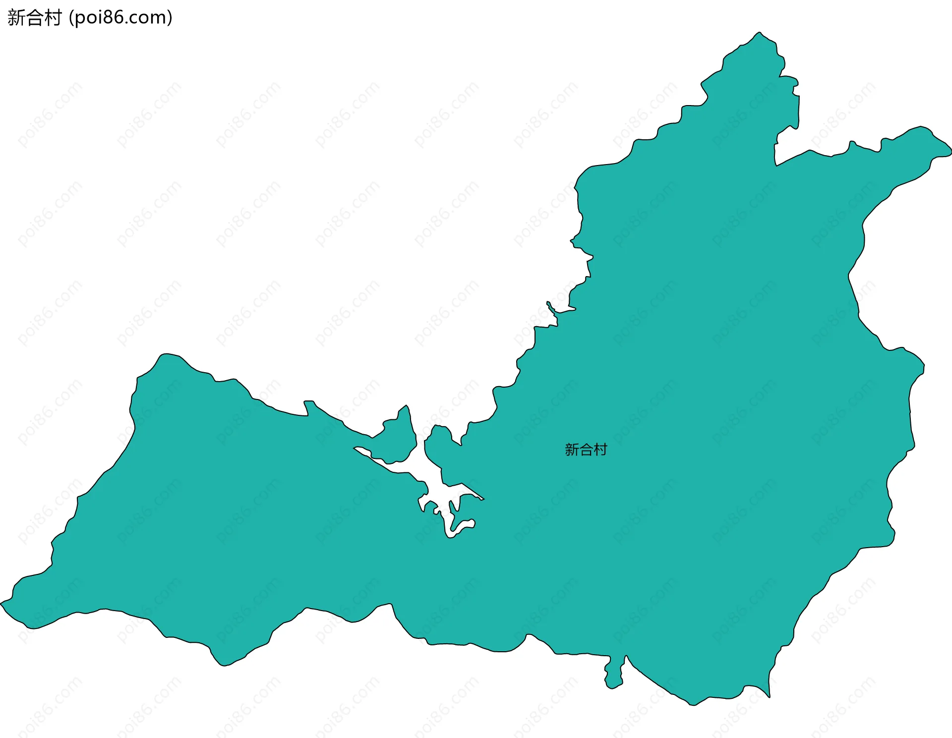 新合村边界地图