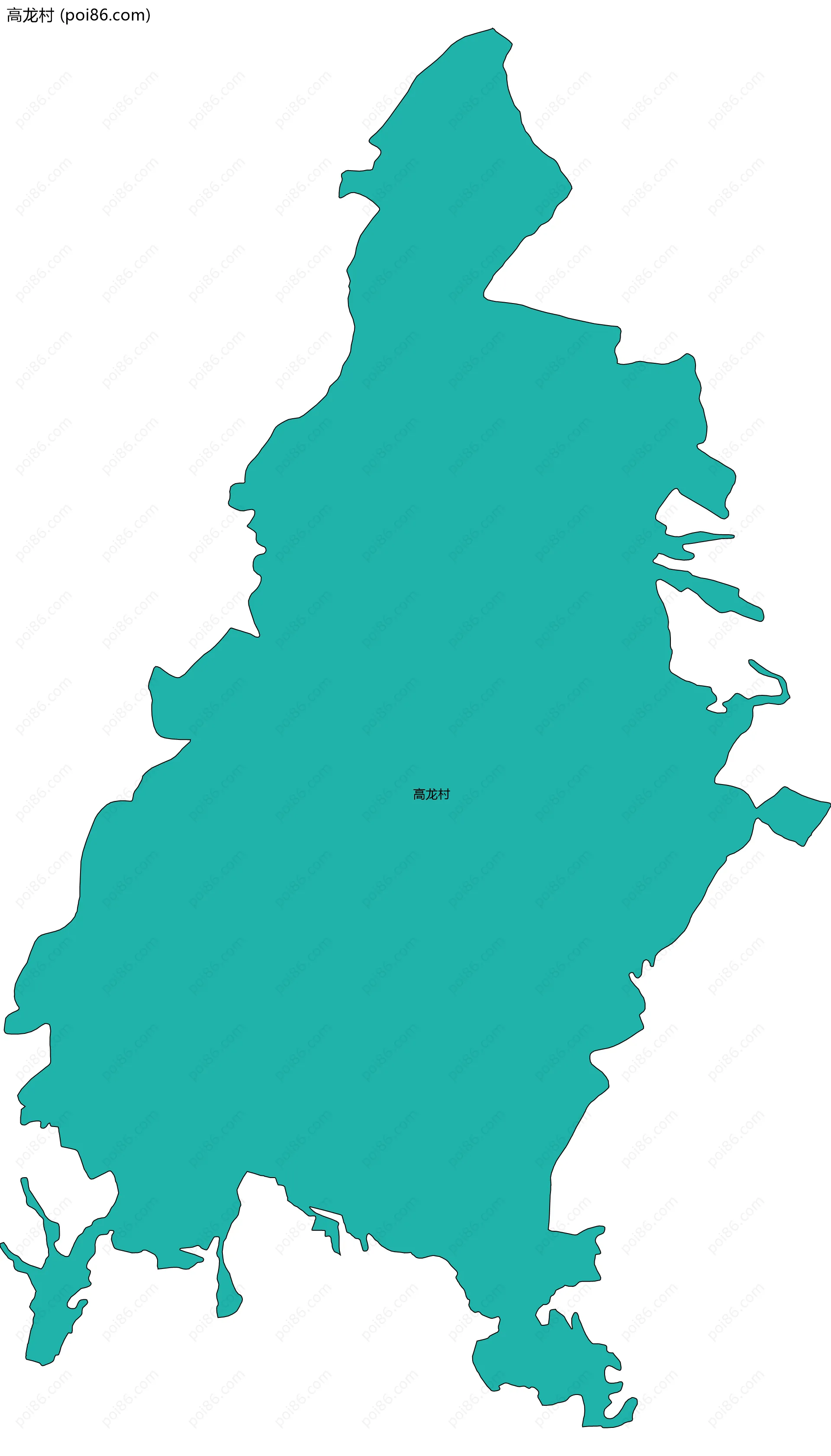 高龙村边界地图