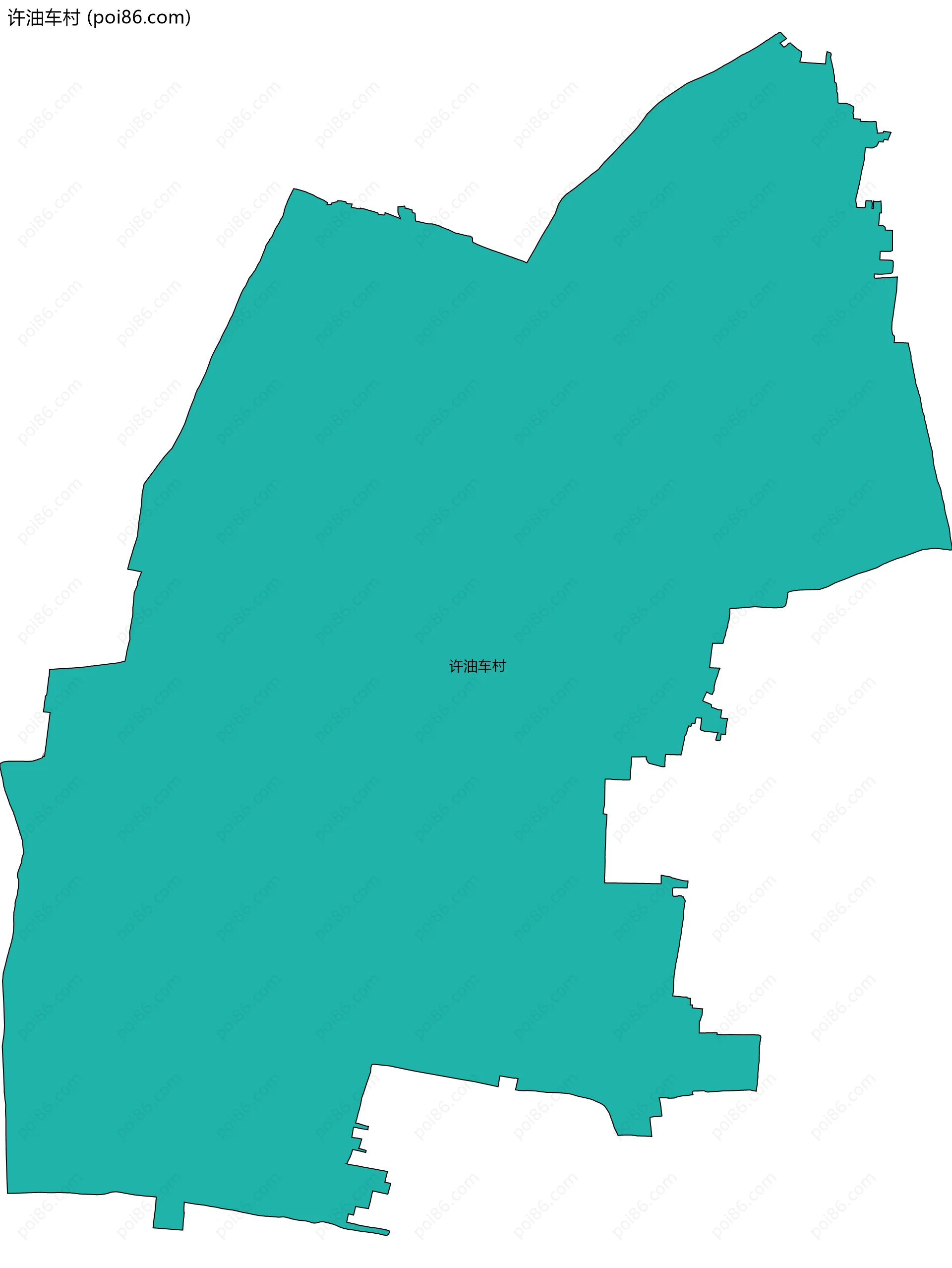 许油车村边界地图