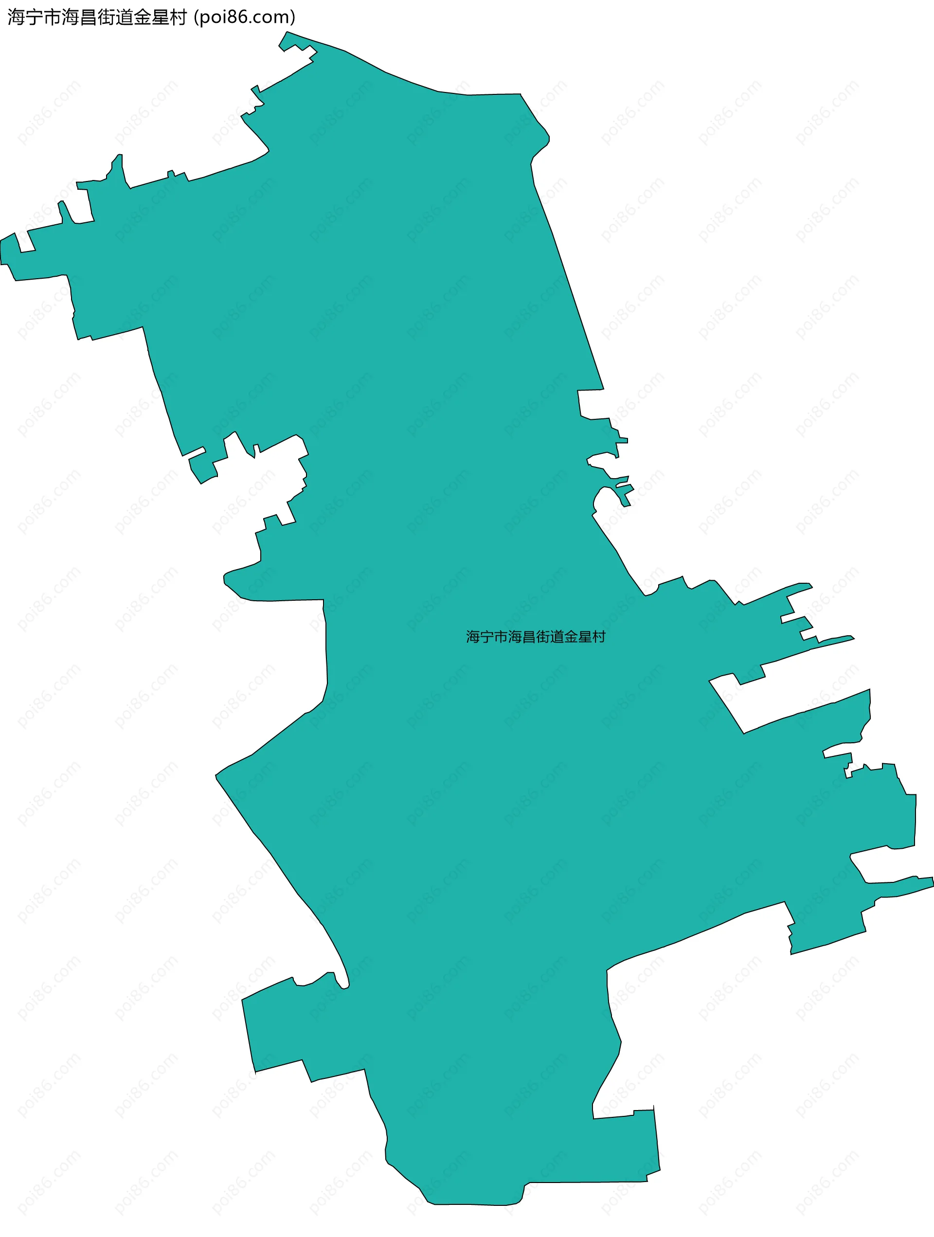 海宁市海昌街道金星村边界地图