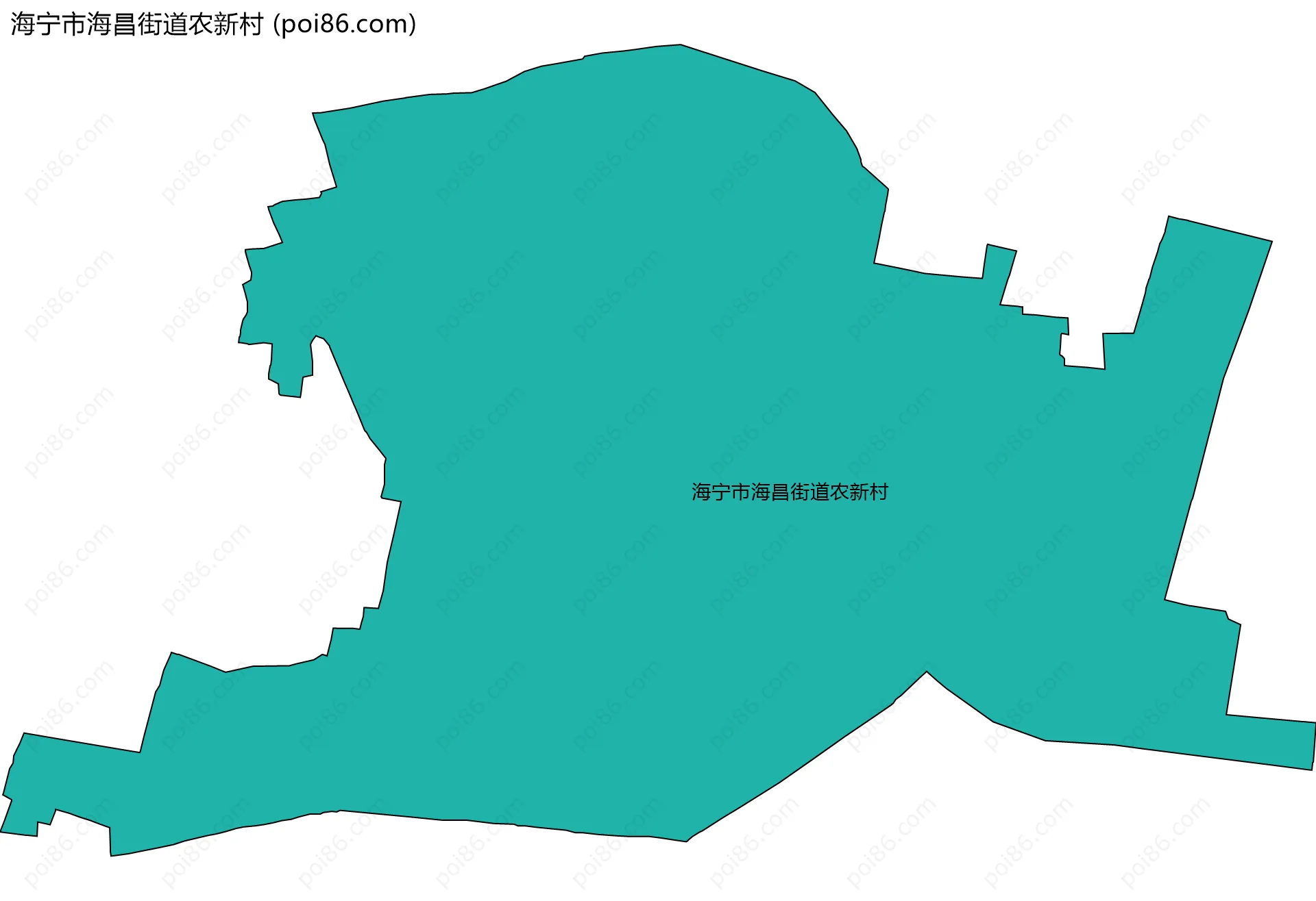 海宁市海昌街道农新村边界地图