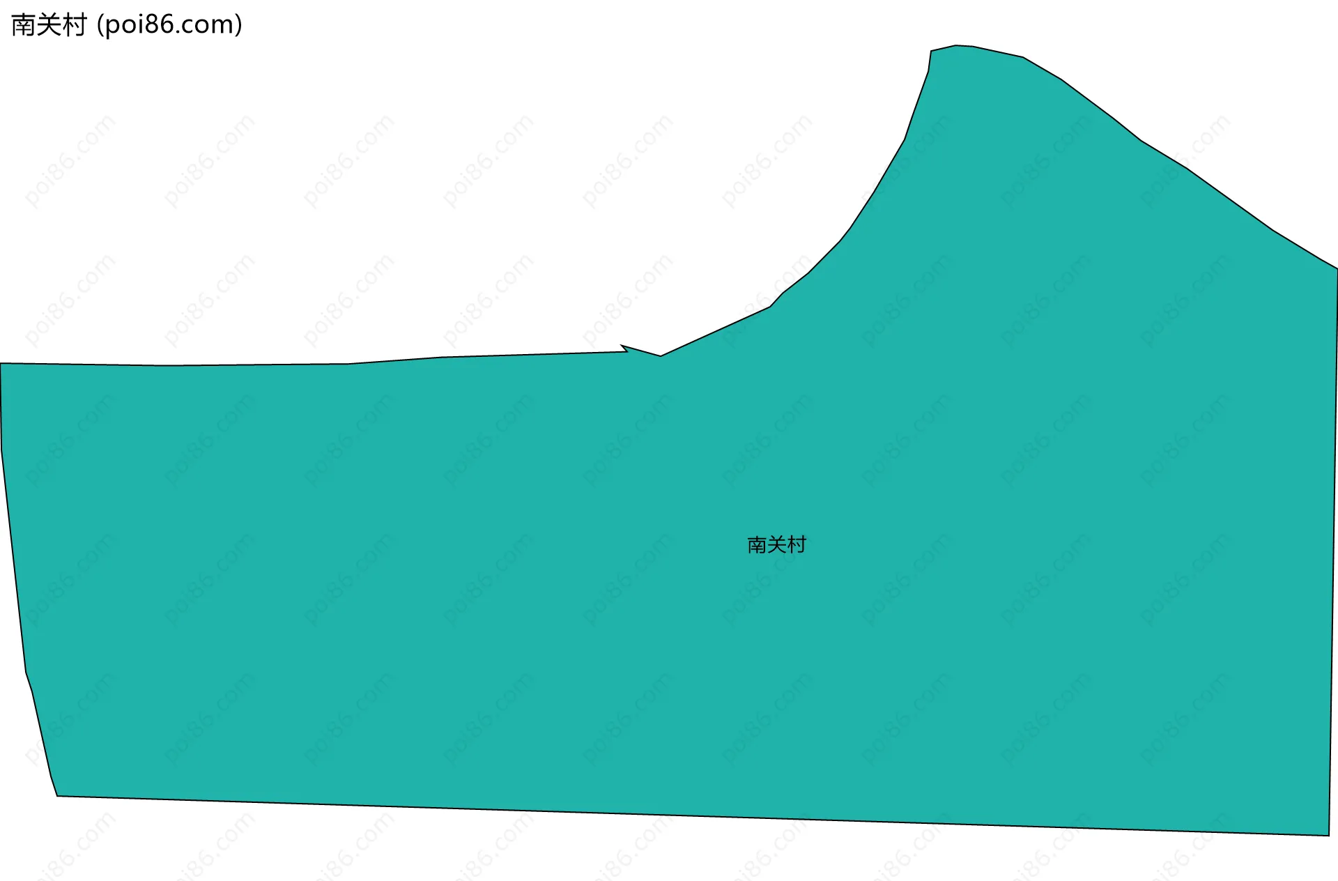 南关村边界地图