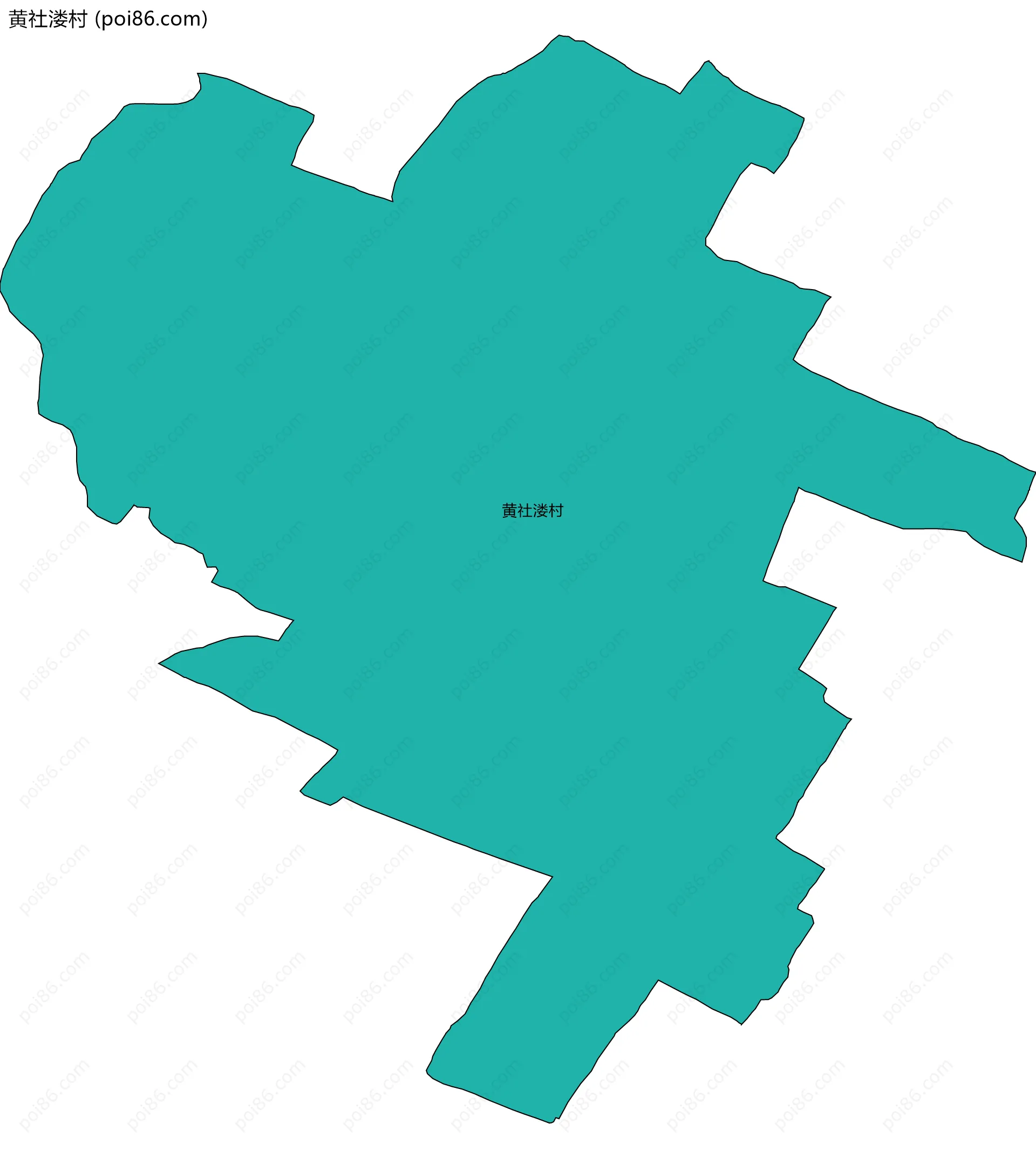 黄社溇村边界地图