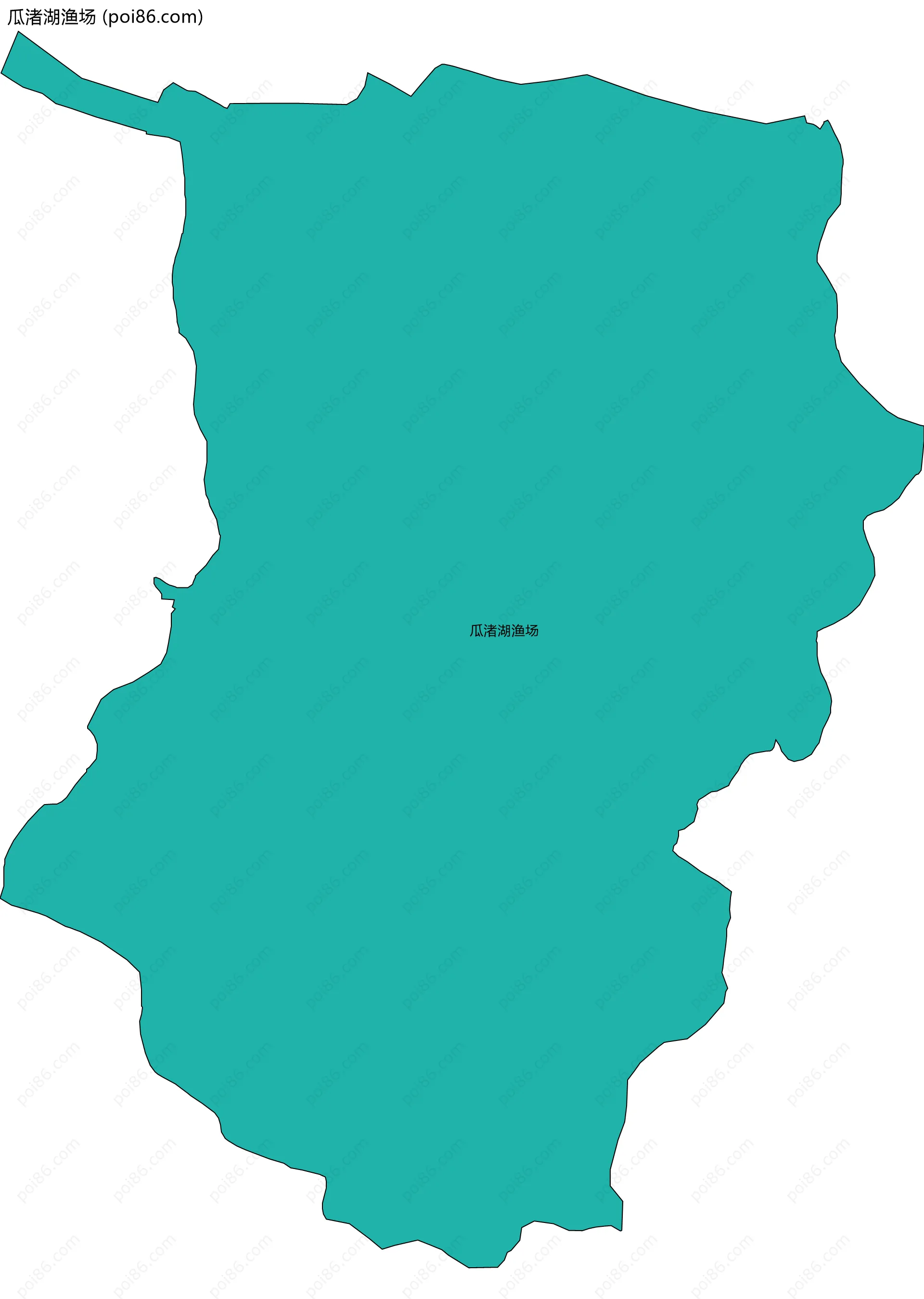 瓜渚湖渔场边界地图