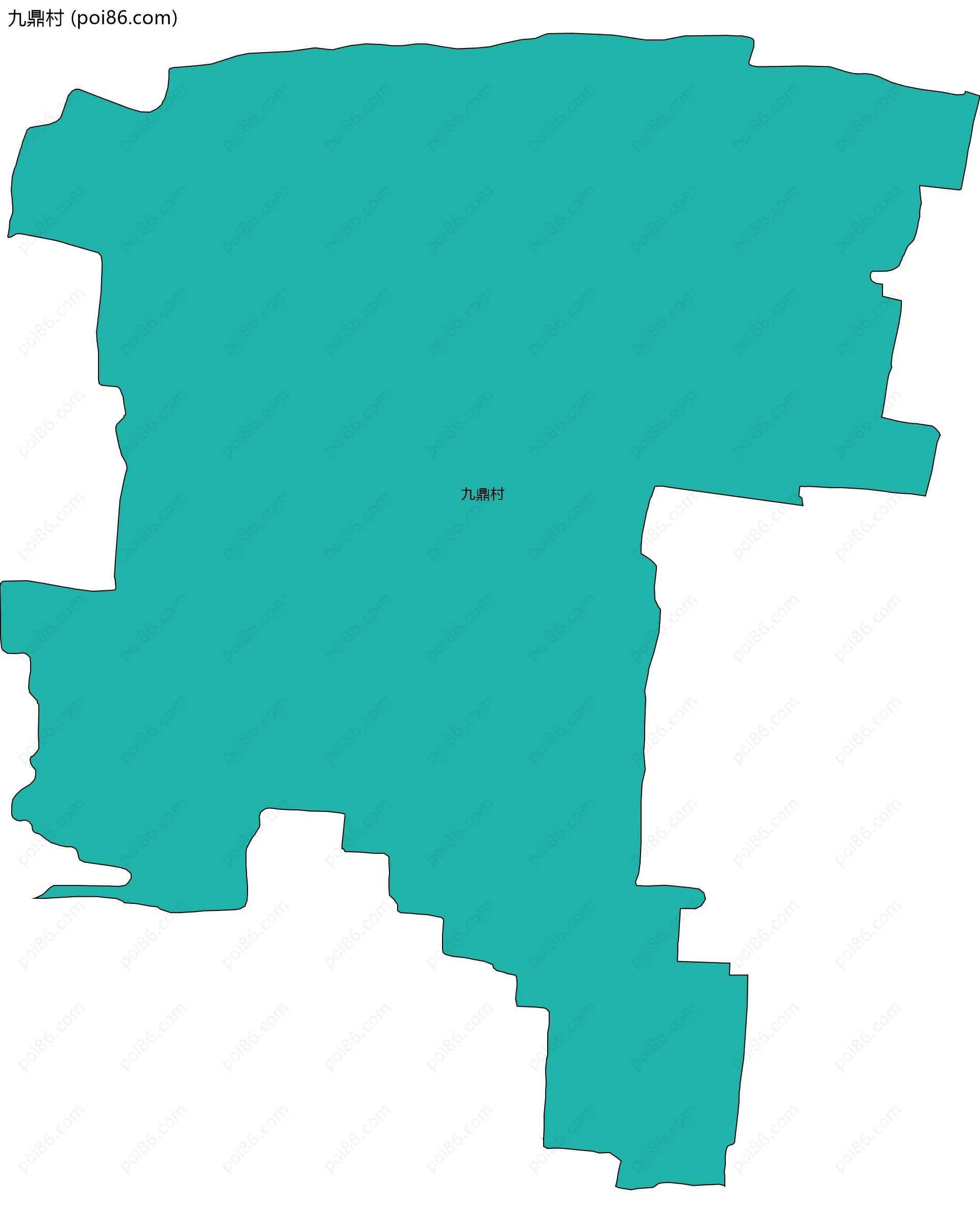 九鼎村边界地图