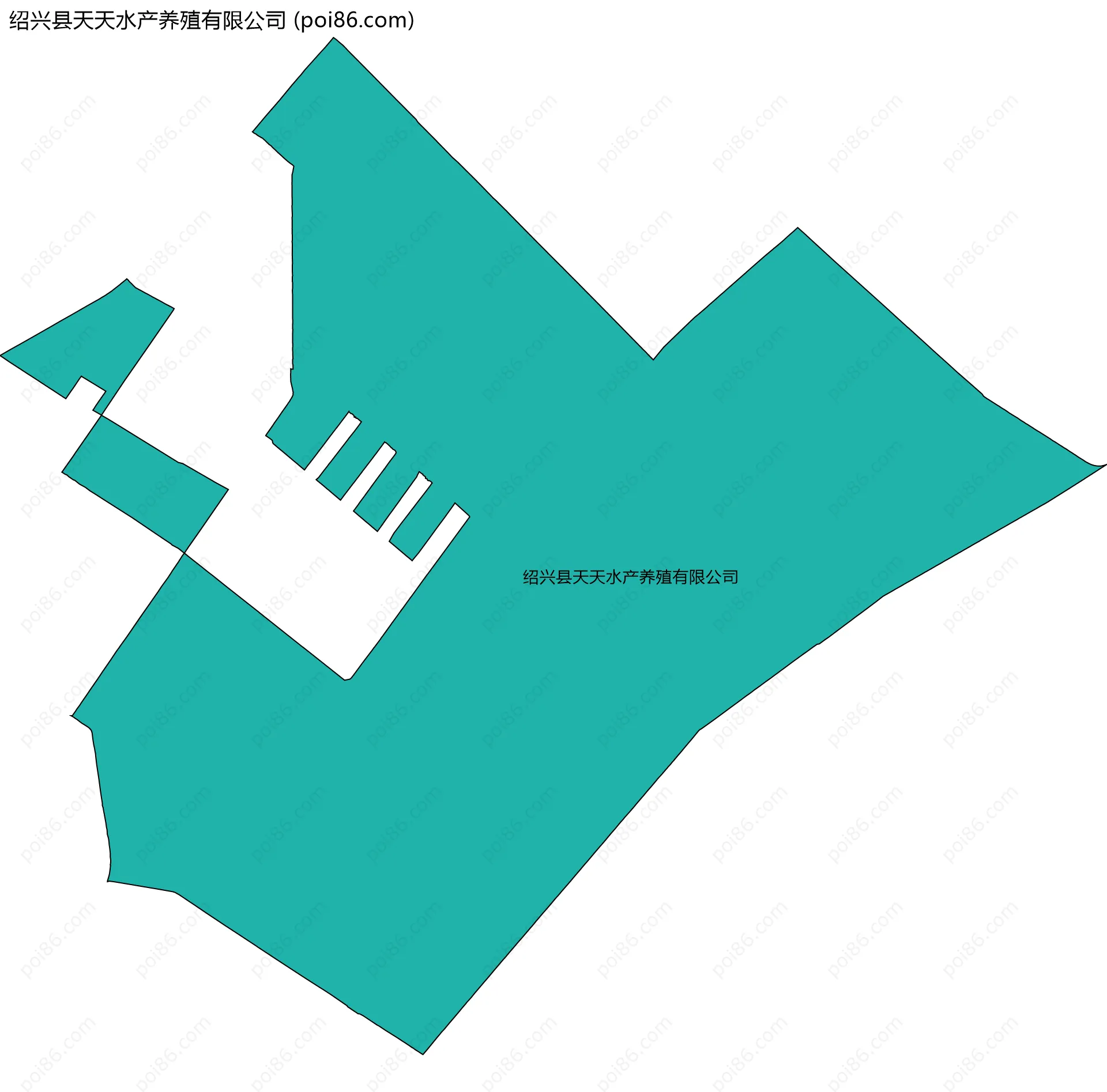 绍兴县天天水产养殖有限公司边界地图
