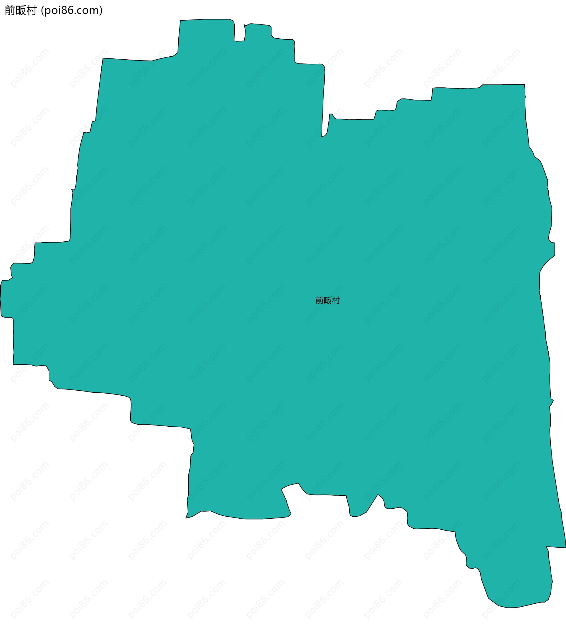 前畈村边界地图