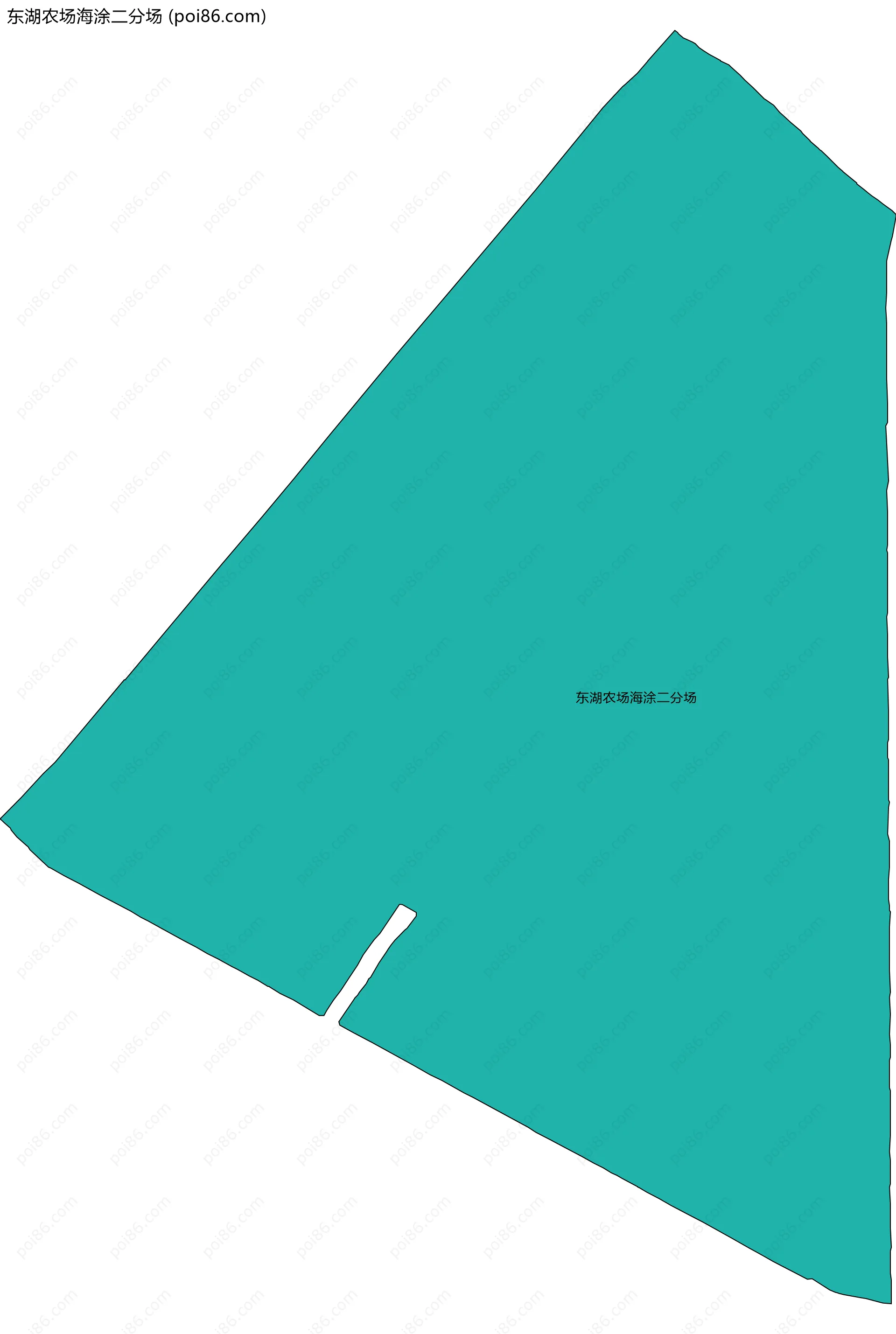 东湖农场海涂二分场边界地图