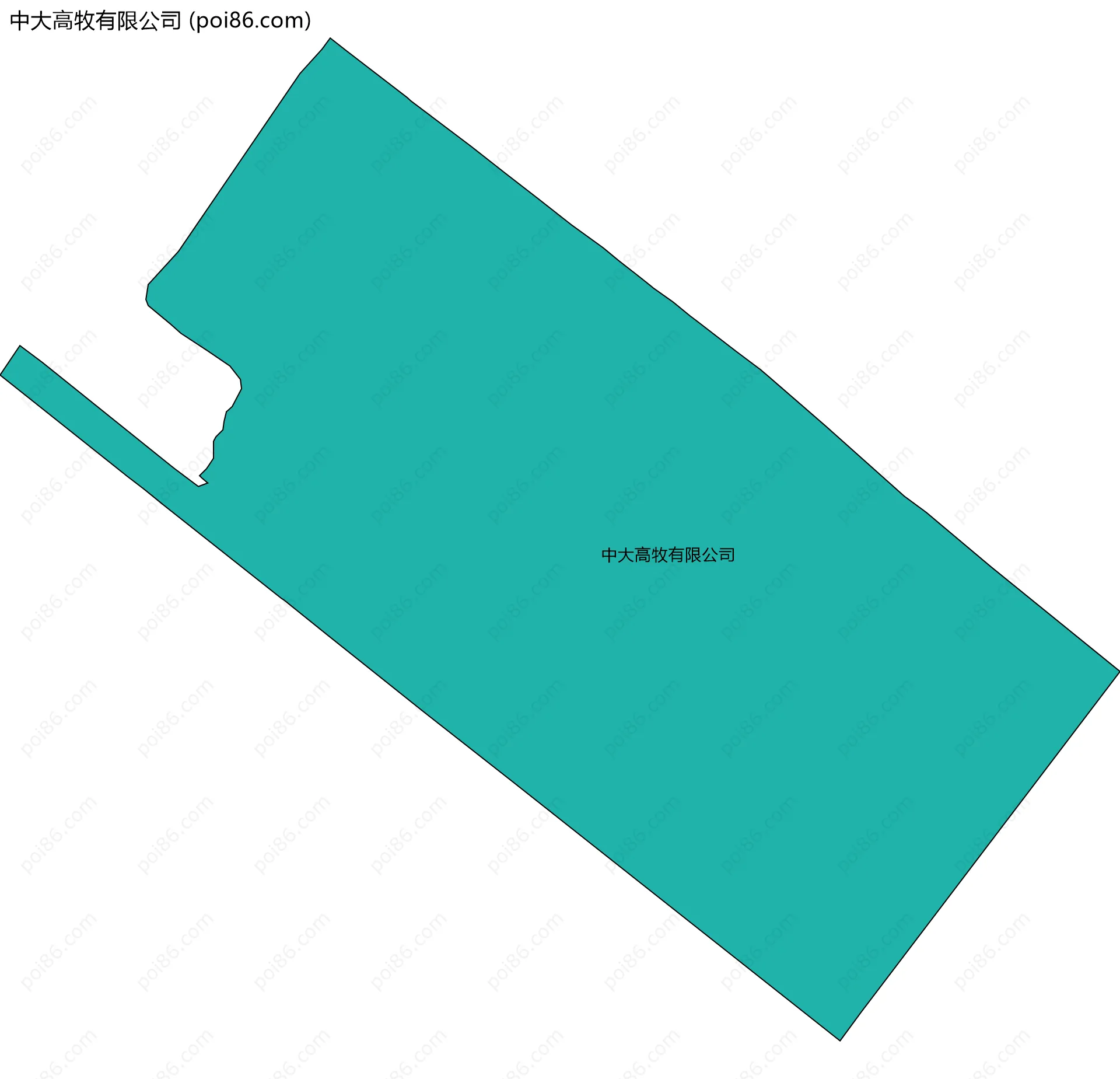中大高牧有限公司边界地图