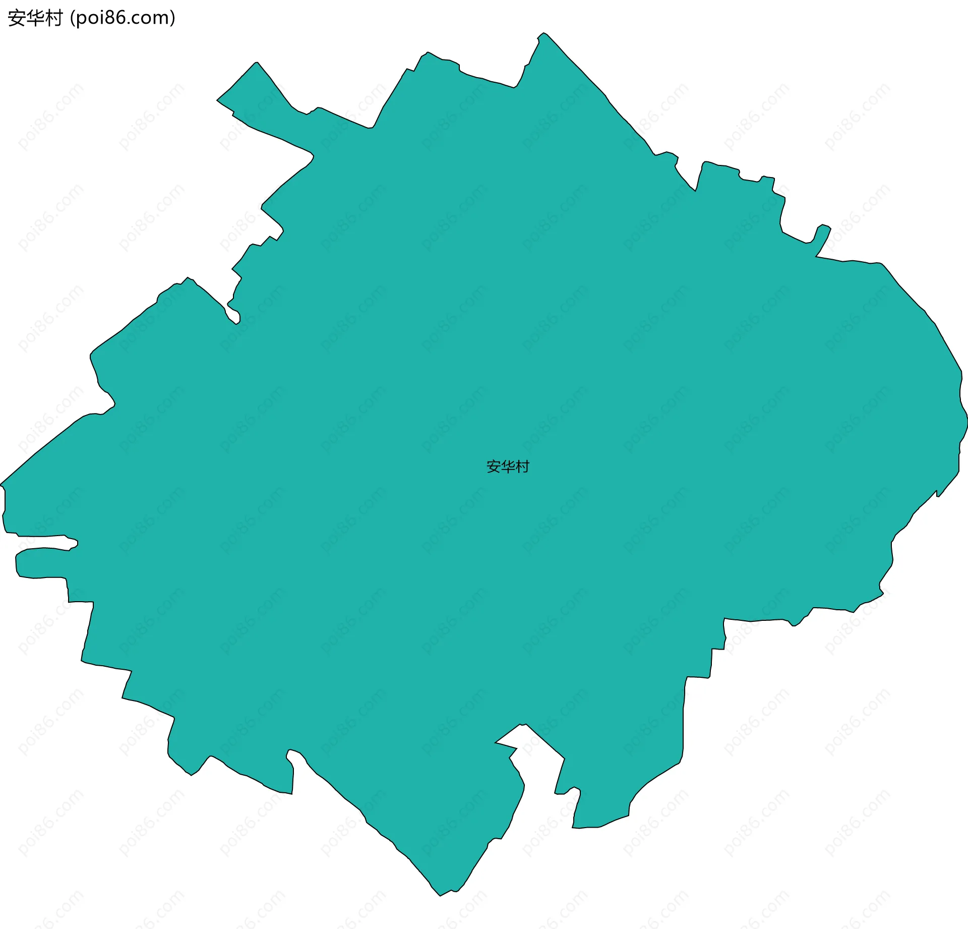 安华村边界地图