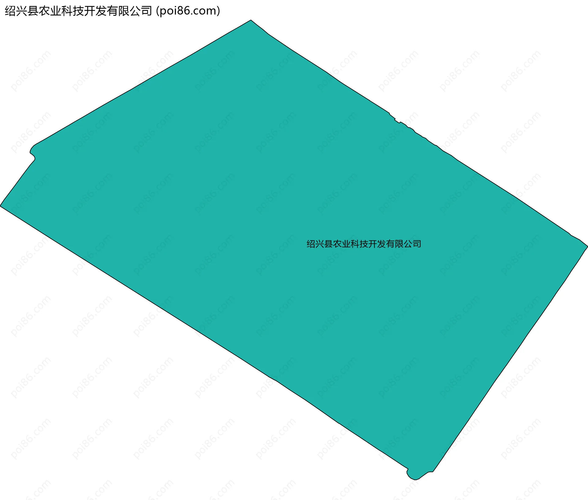 绍兴县农业科技开发有限公司边界地图