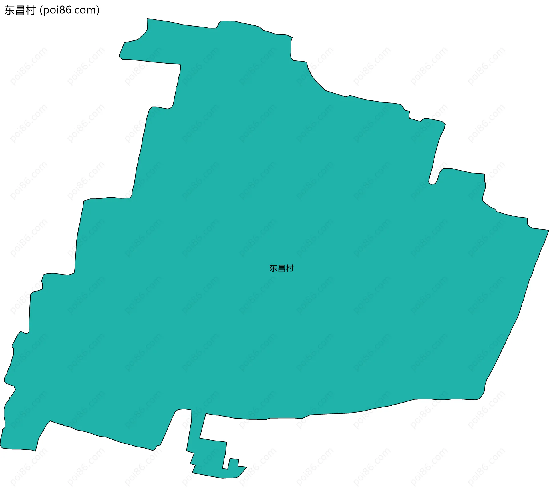 东昌村边界地图