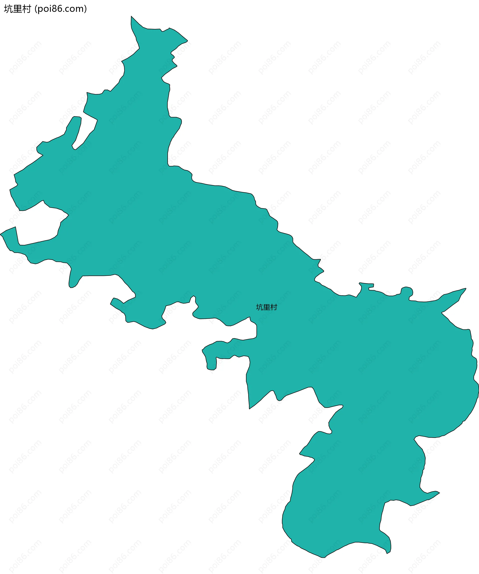 坑里村边界地图