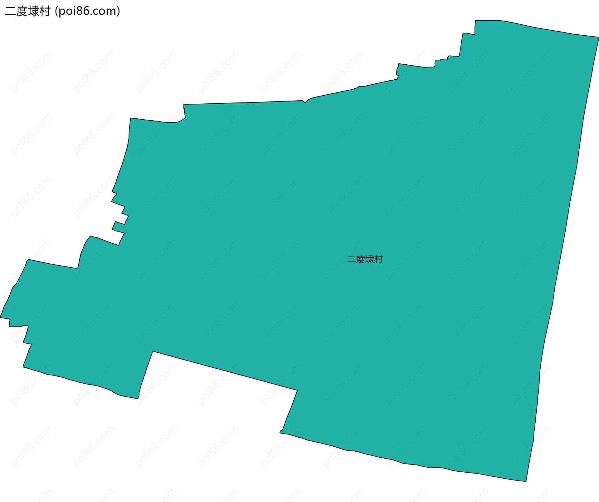 二度埭村边界地图