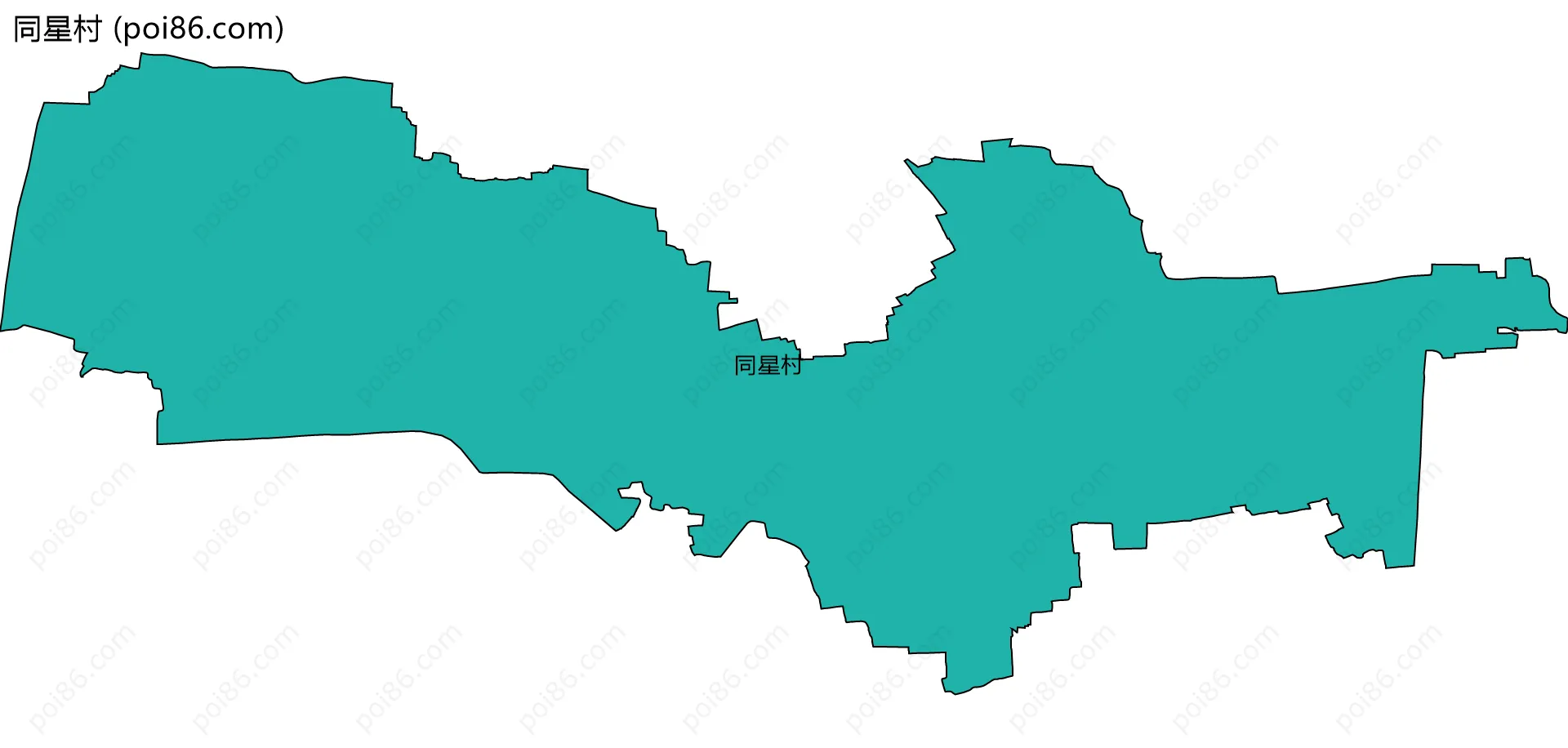 同星村边界地图