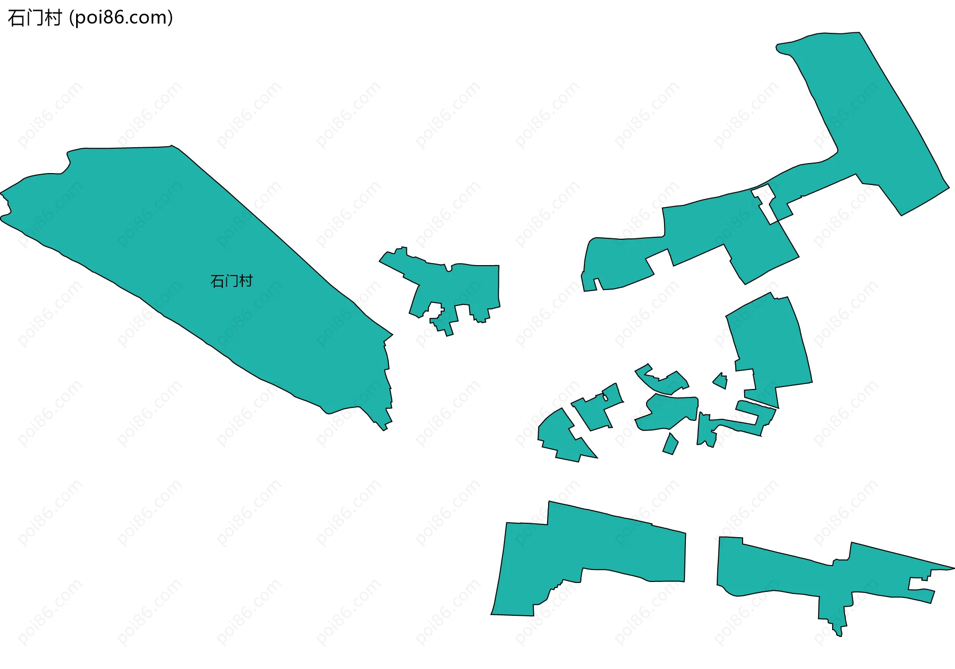 石门村边界地图