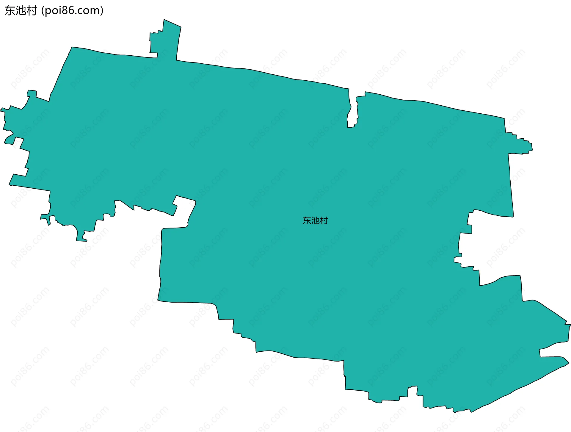 东池村边界地图