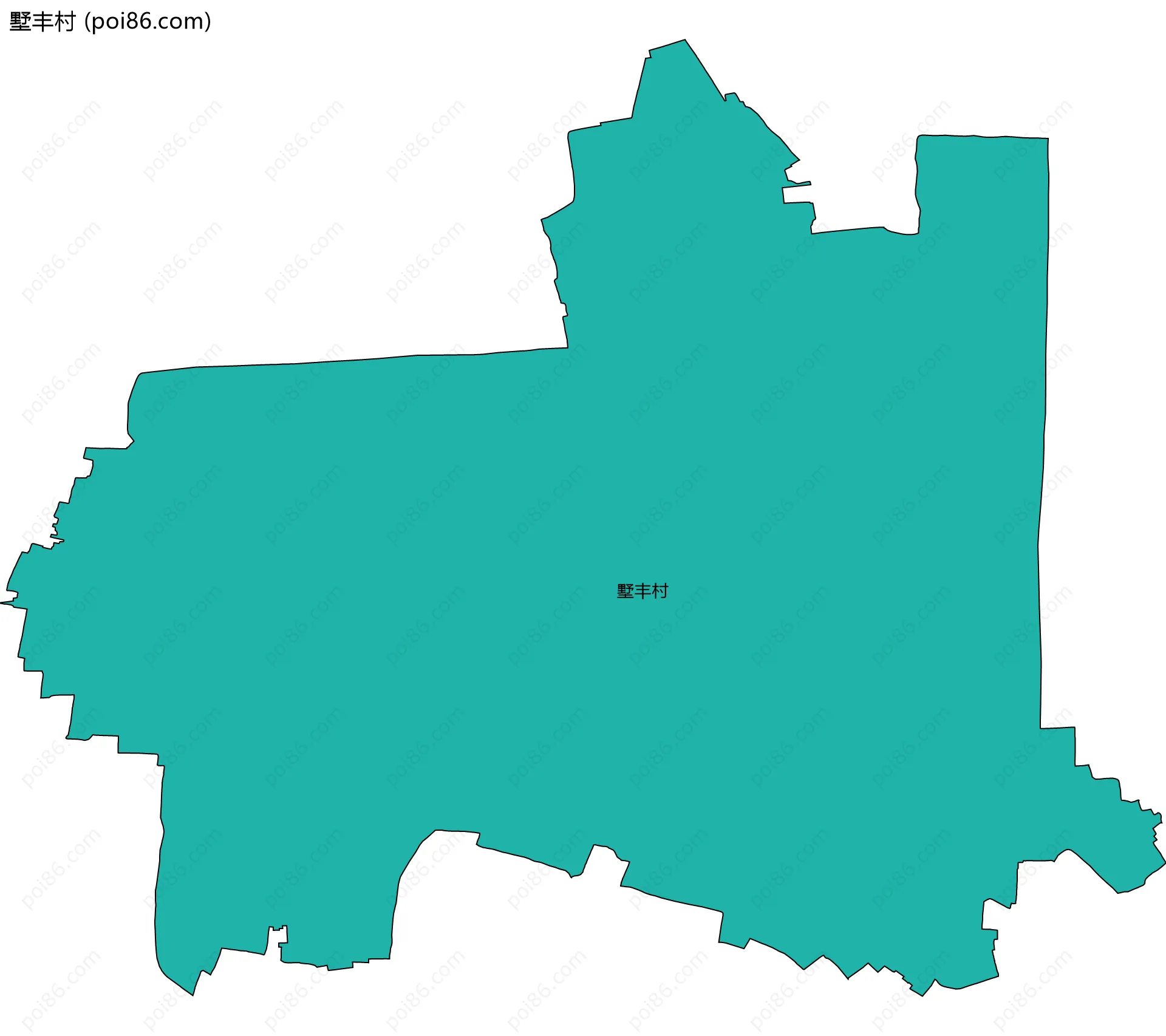 墅丰村边界地图