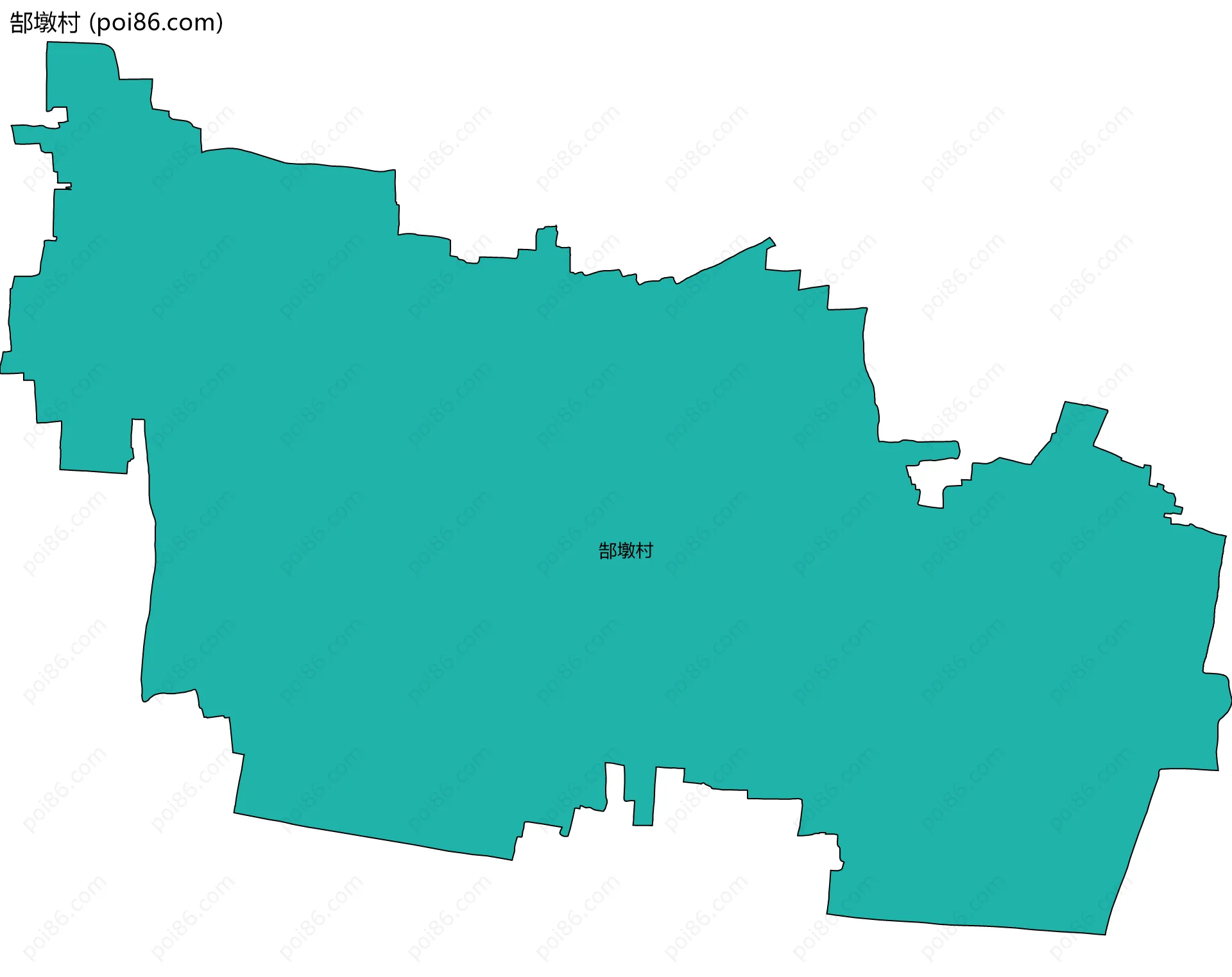 郜墩村边界地图