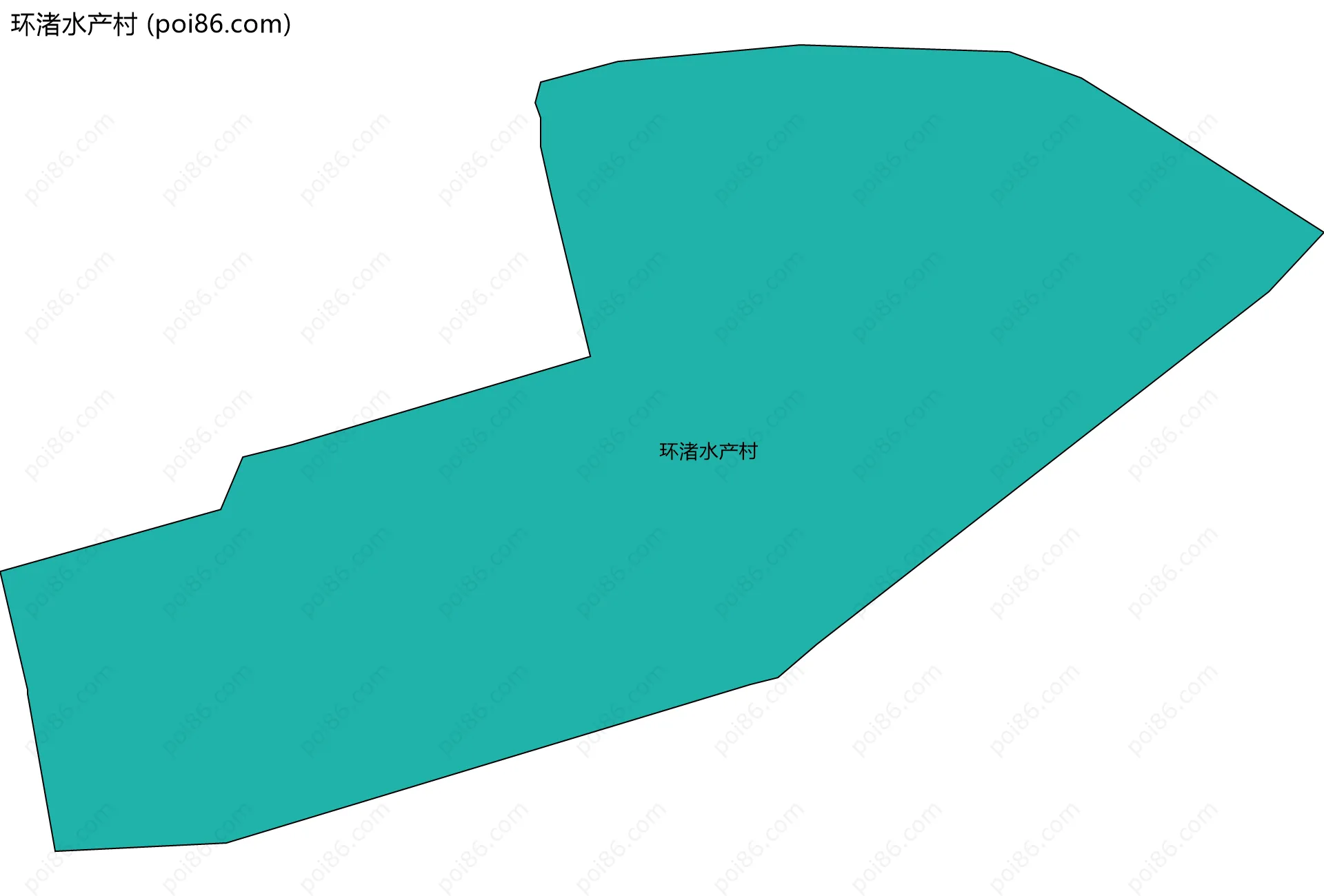 环渚水产村边界地图