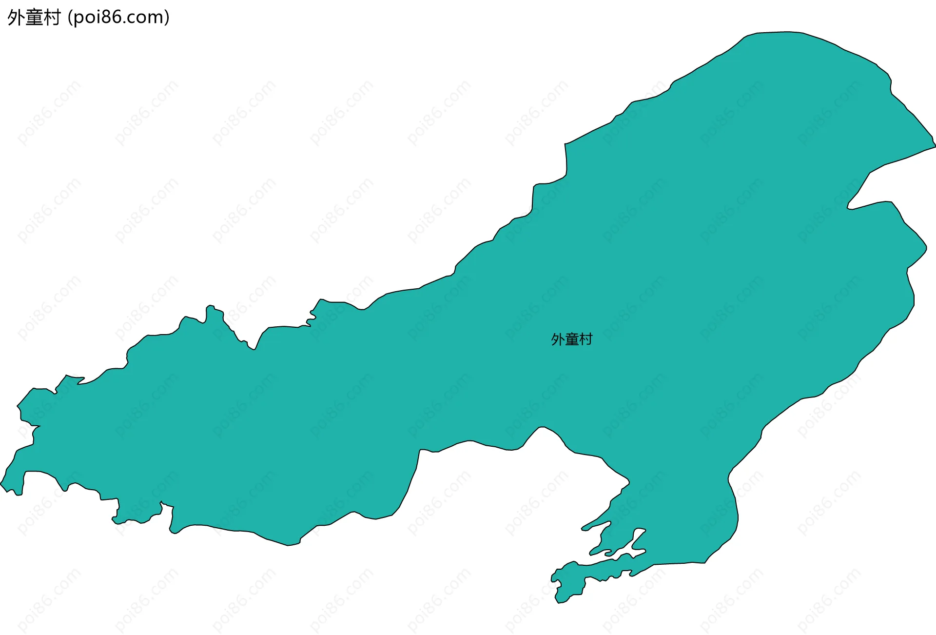 外童村边界地图