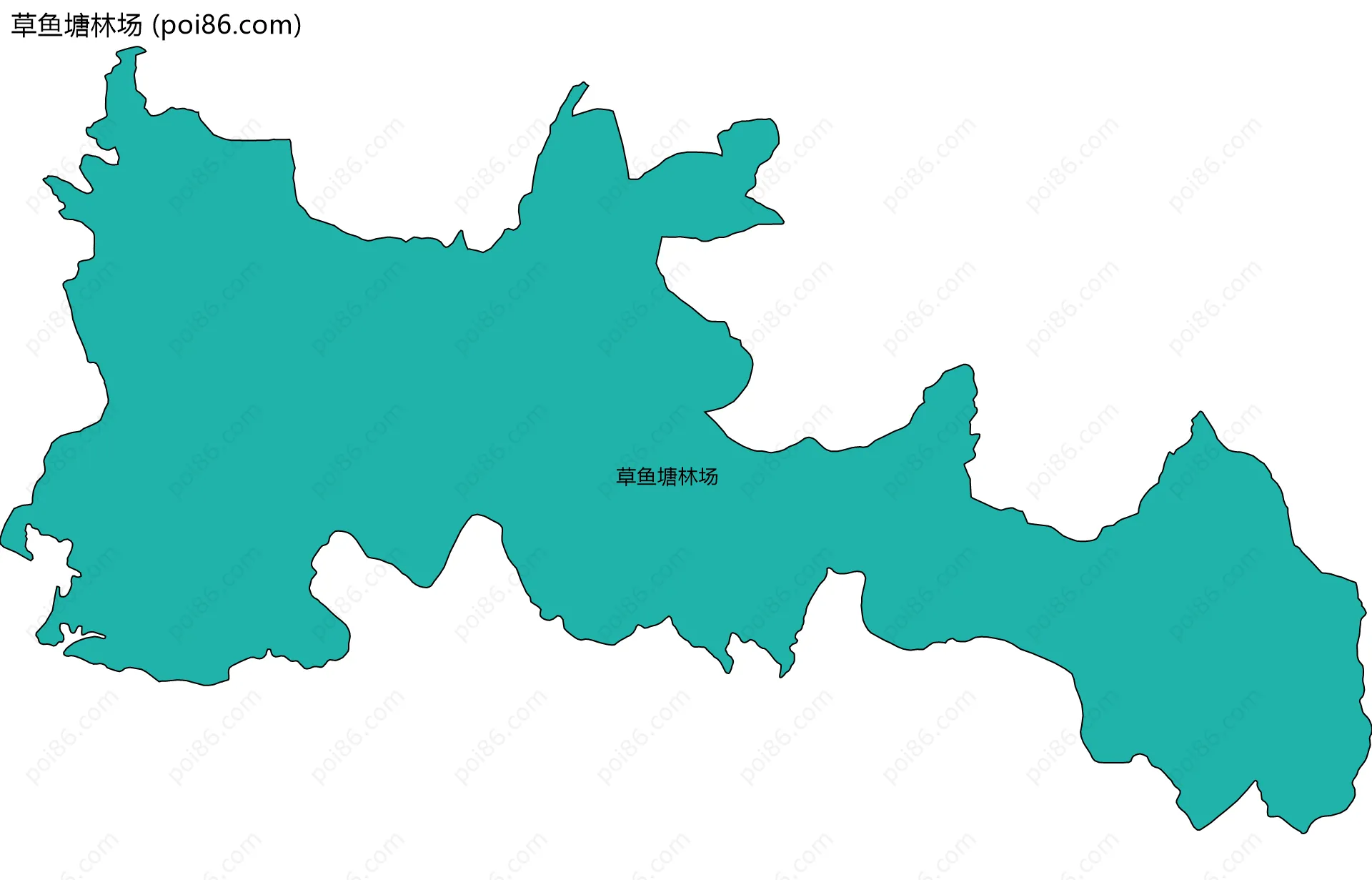草鱼塘林场边界地图