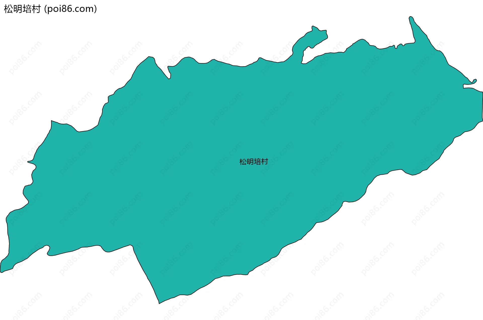 松明培村边界地图