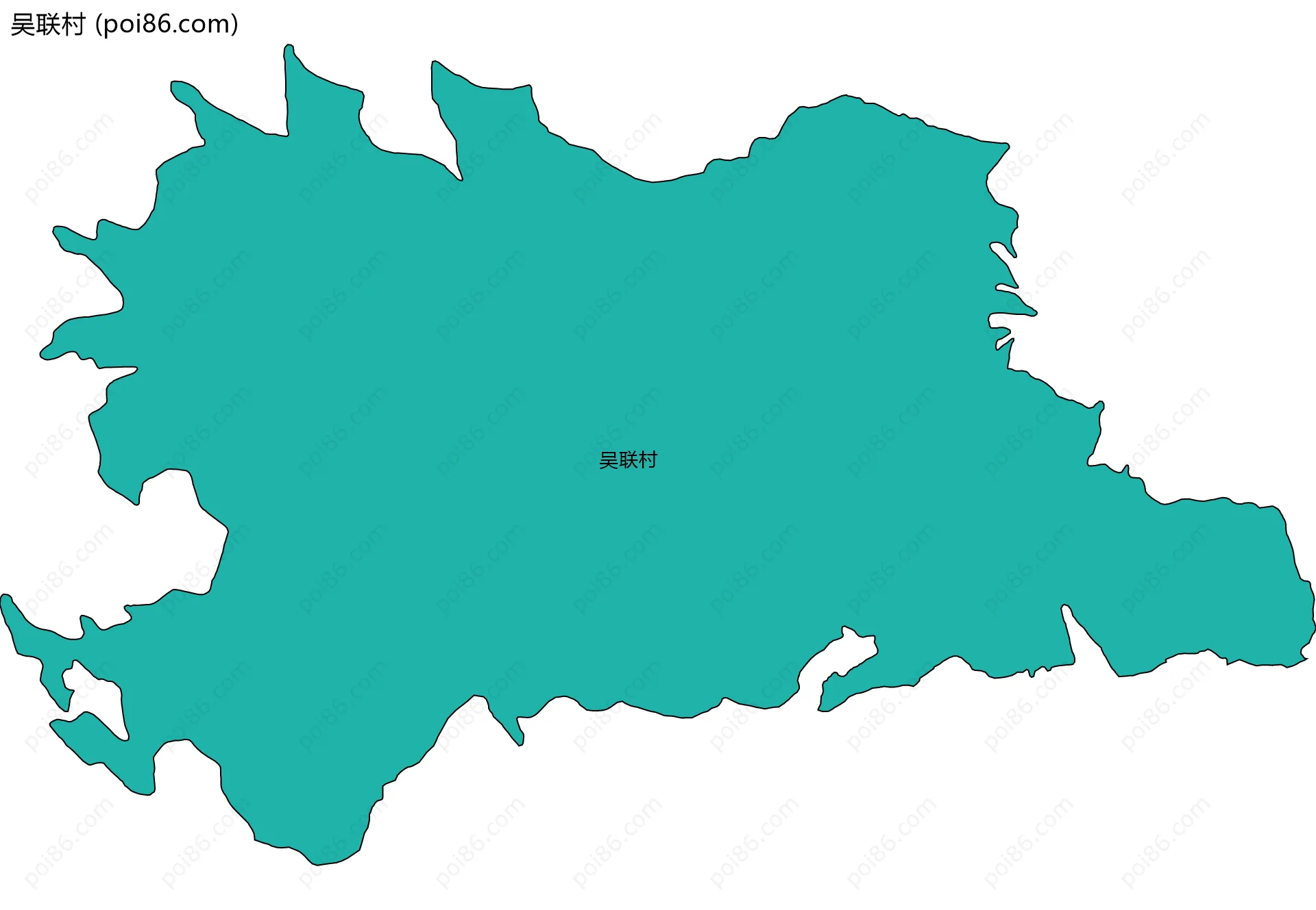 吴联村边界地图