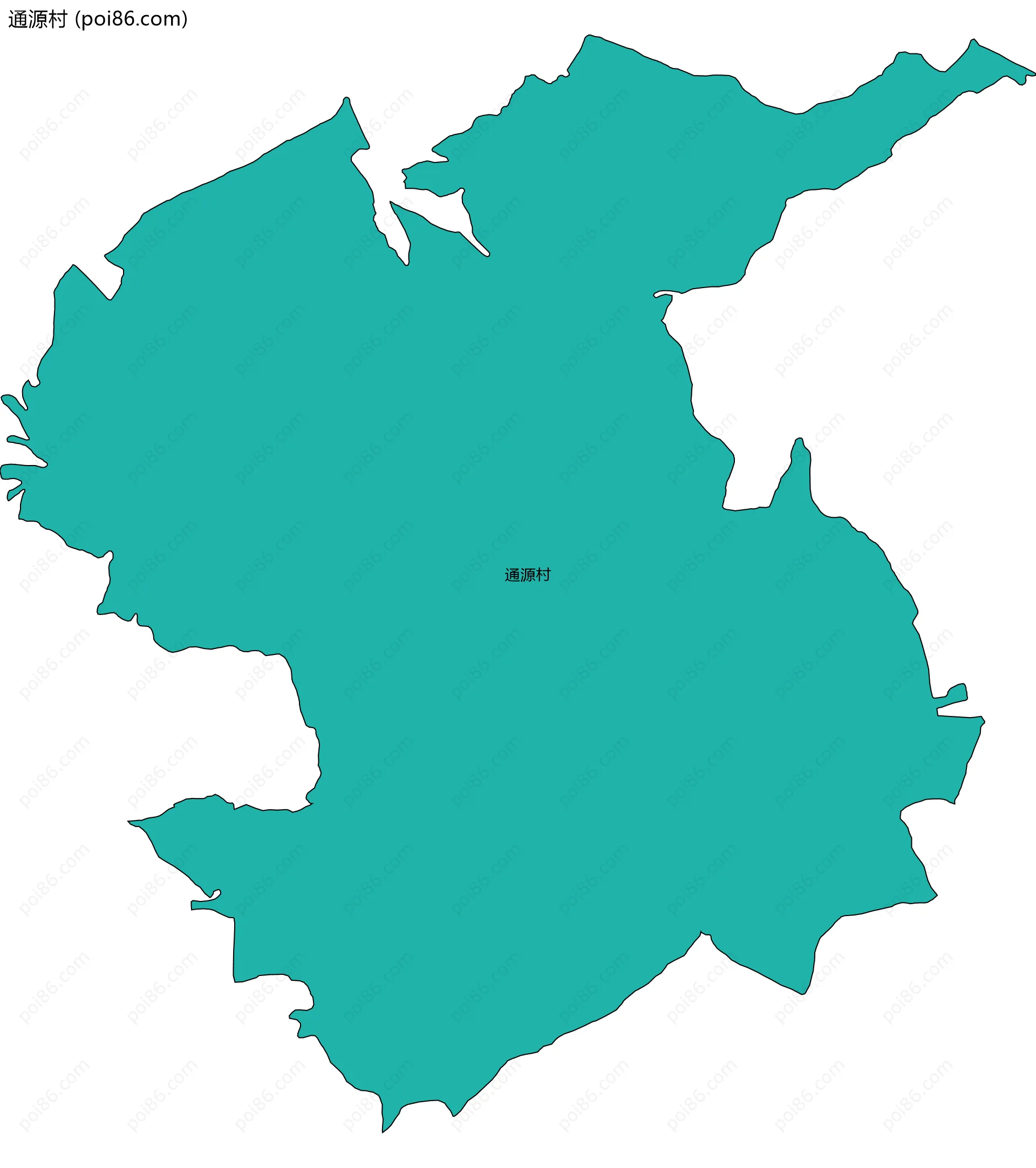 通源村边界地图