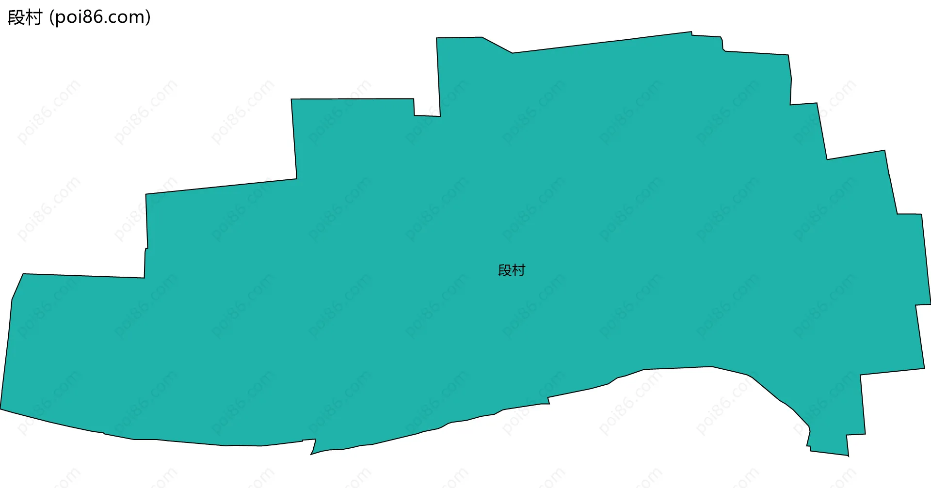 段村边界地图