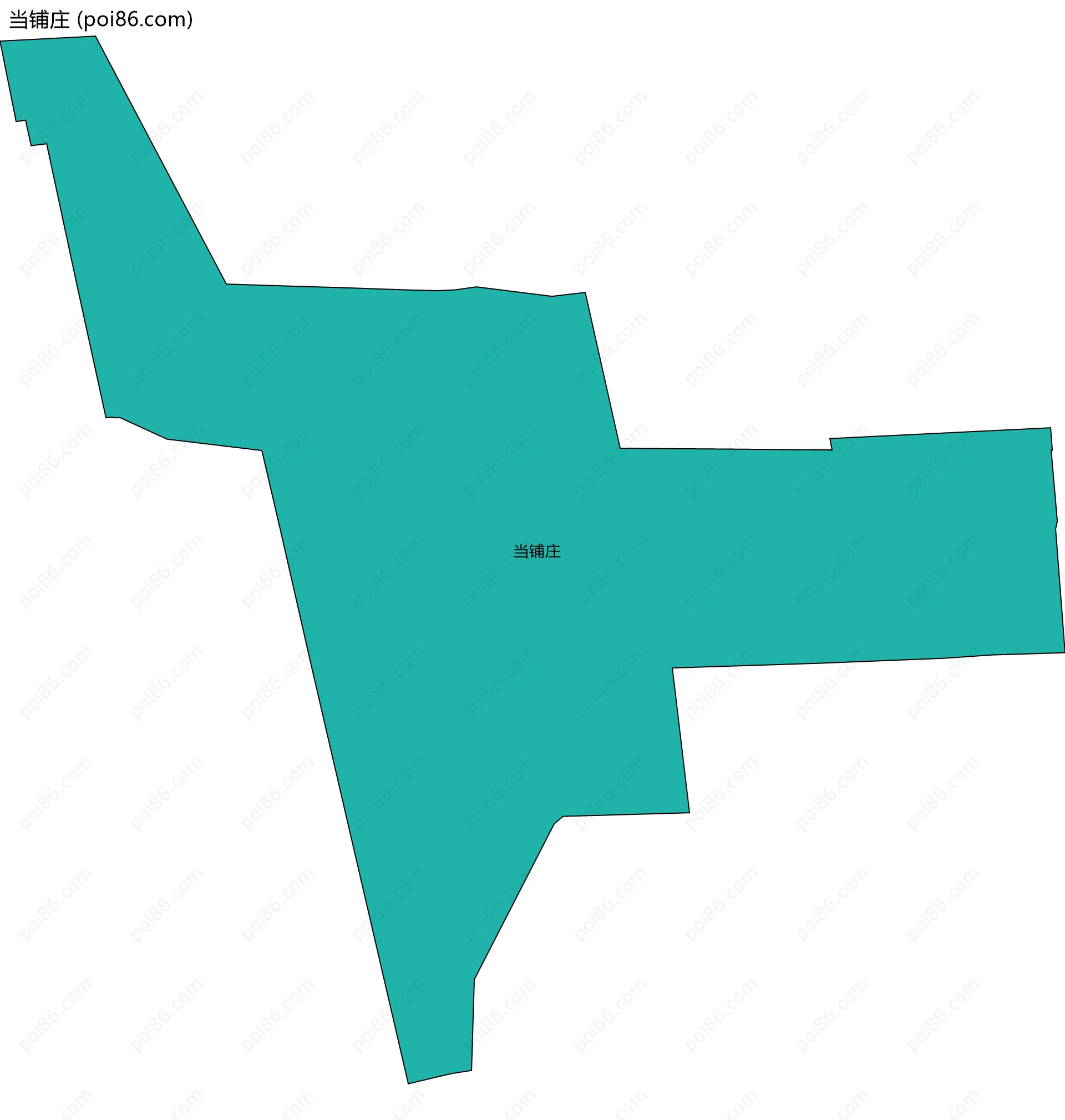 当铺庄边界地图