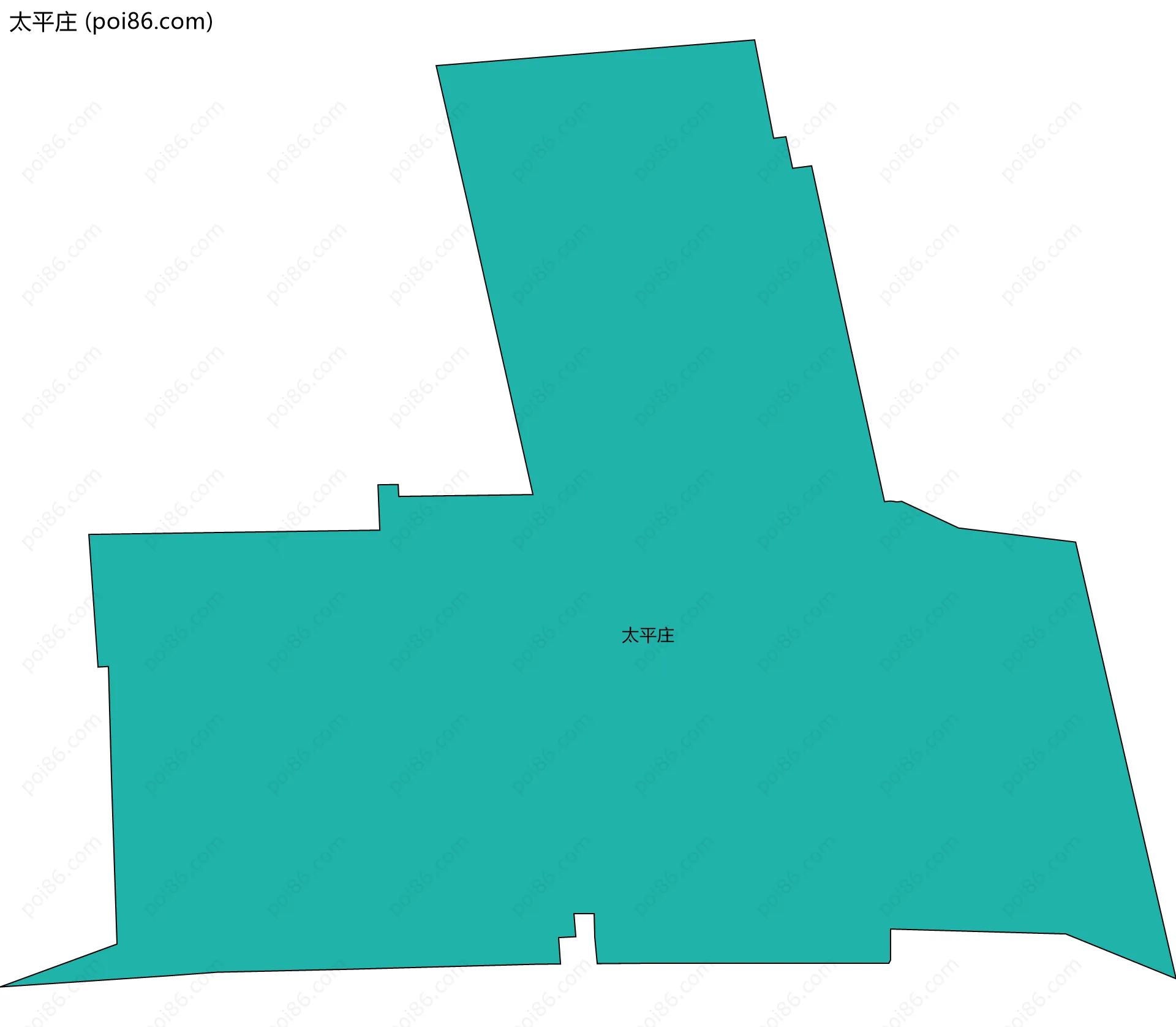太平庄边界地图