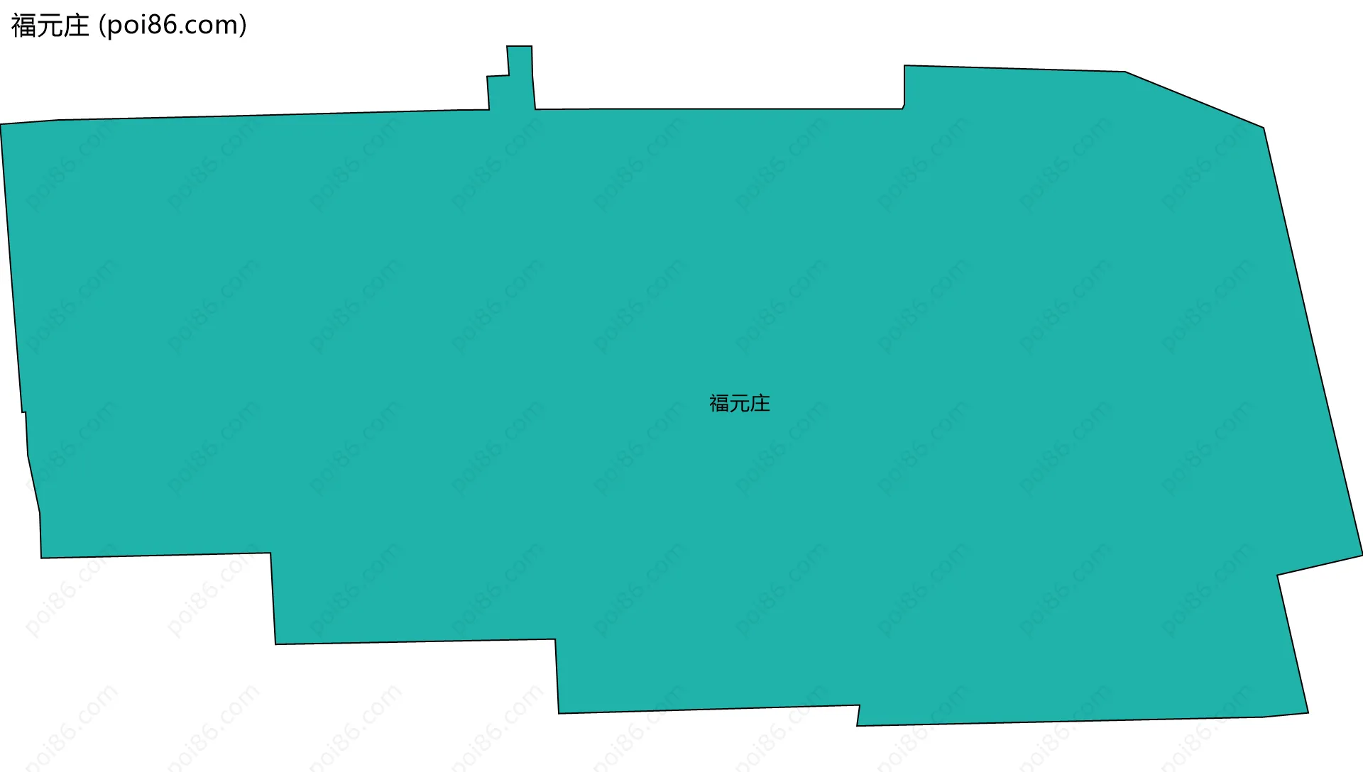 福元庄边界地图