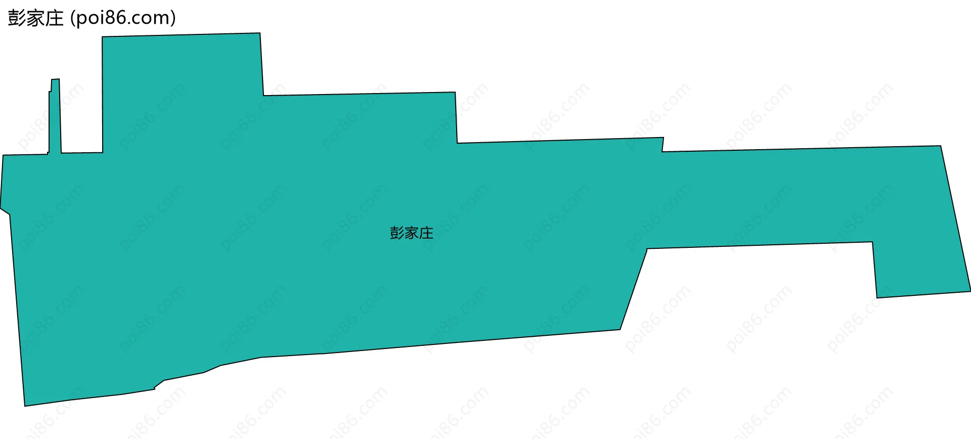 彭家庄边界地图