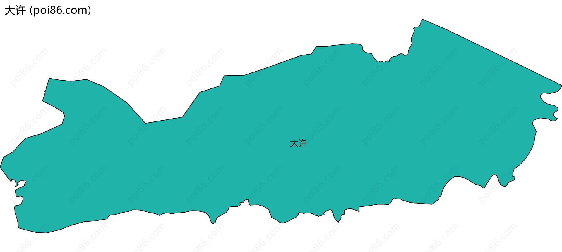 大许边界地图