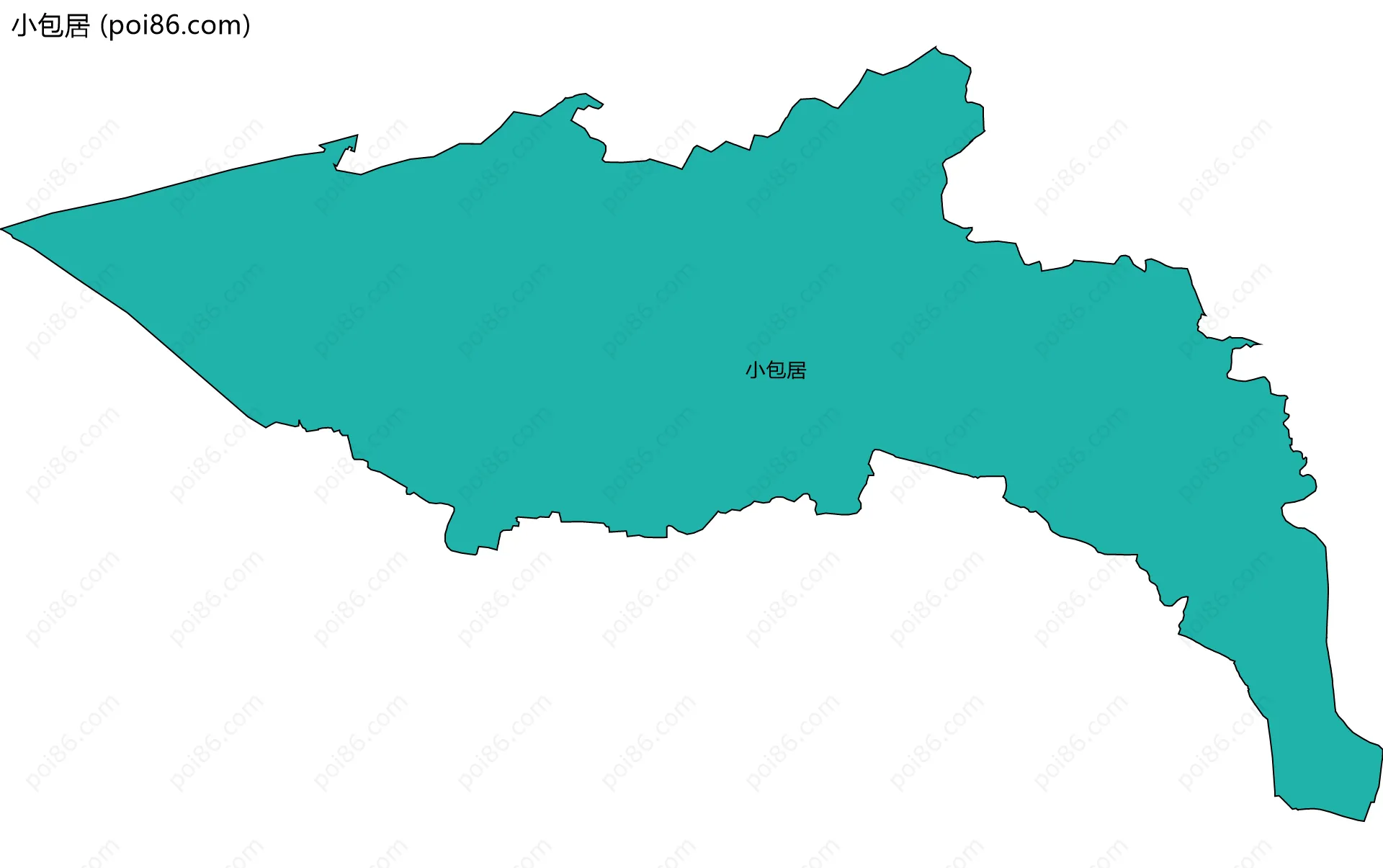 小包居边界地图