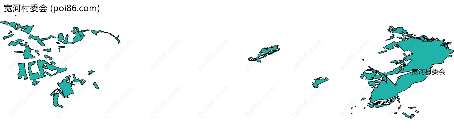 宽河村委会边界地图