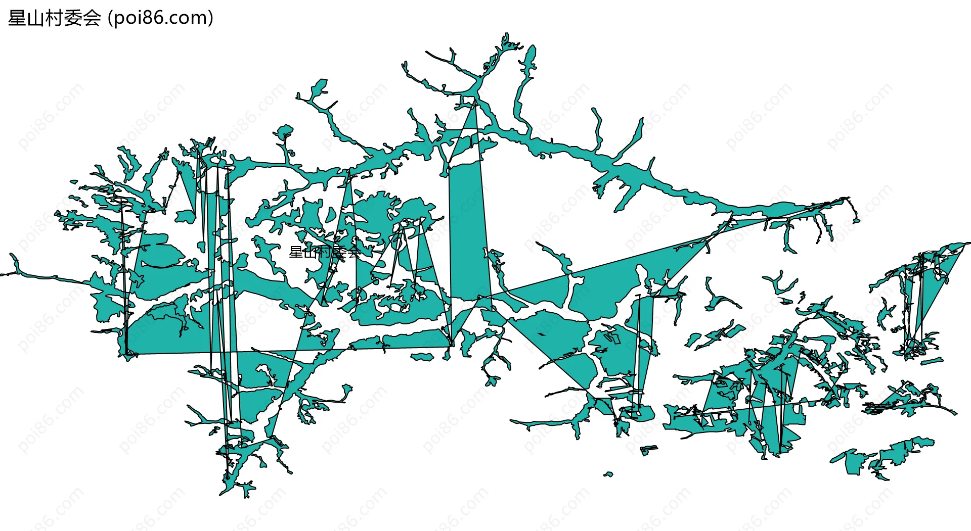 星山村委会边界地图
