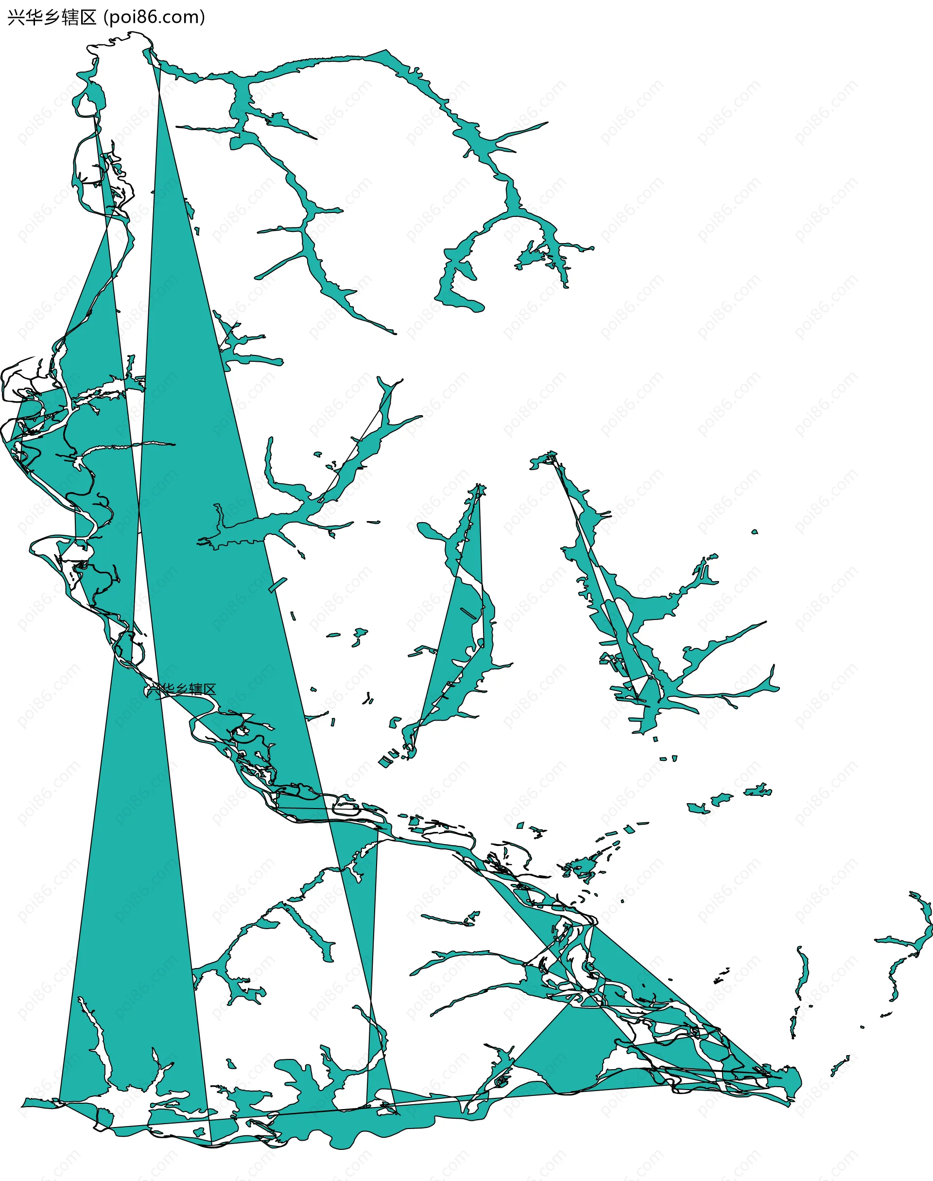 兴华乡辖区边界地图