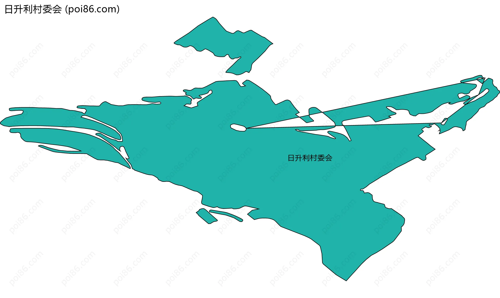 日升利村委会边界地图