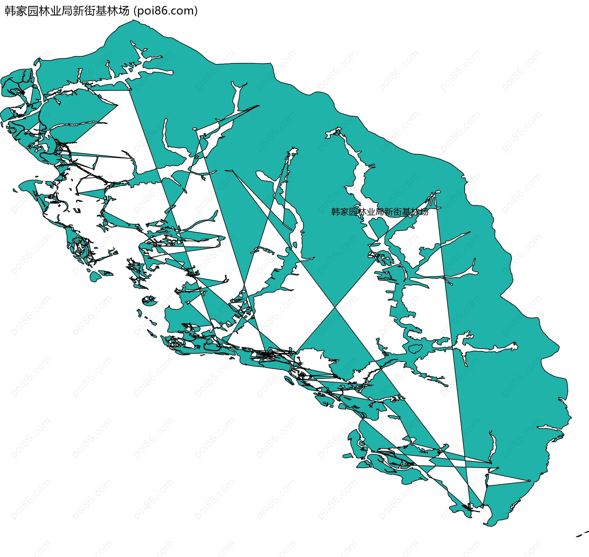 韩家园林业局新街基林场边界地图