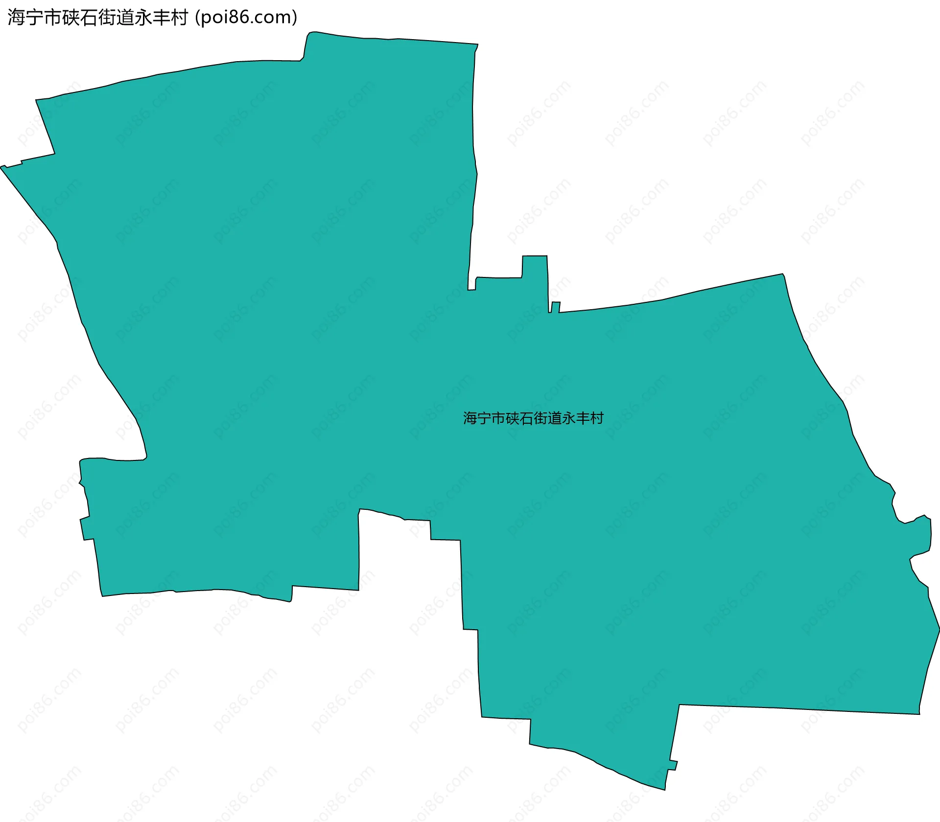 海宁市硖石街道永丰村边界地图