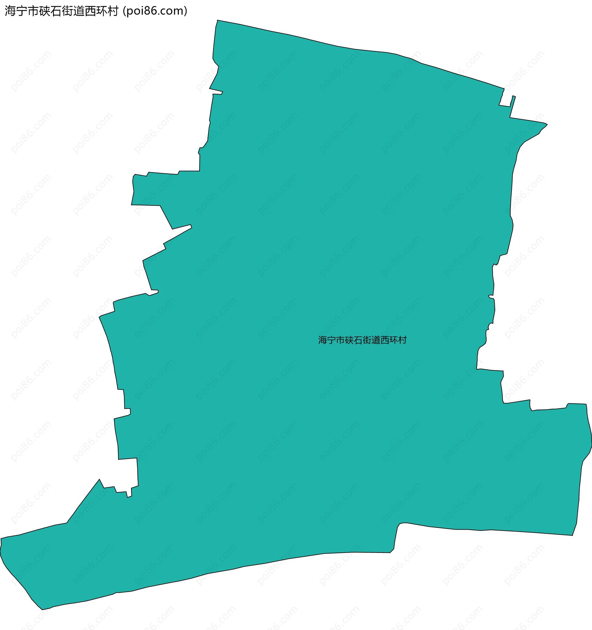 海宁市硖石街道西环村边界地图