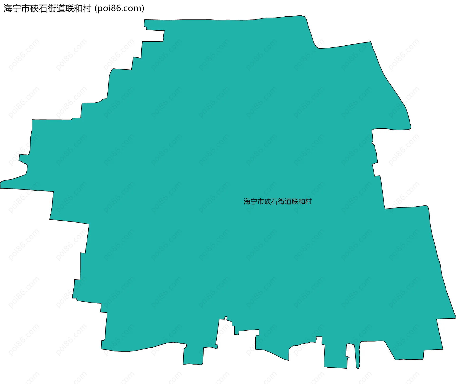 海宁市硖石街道联和村边界地图