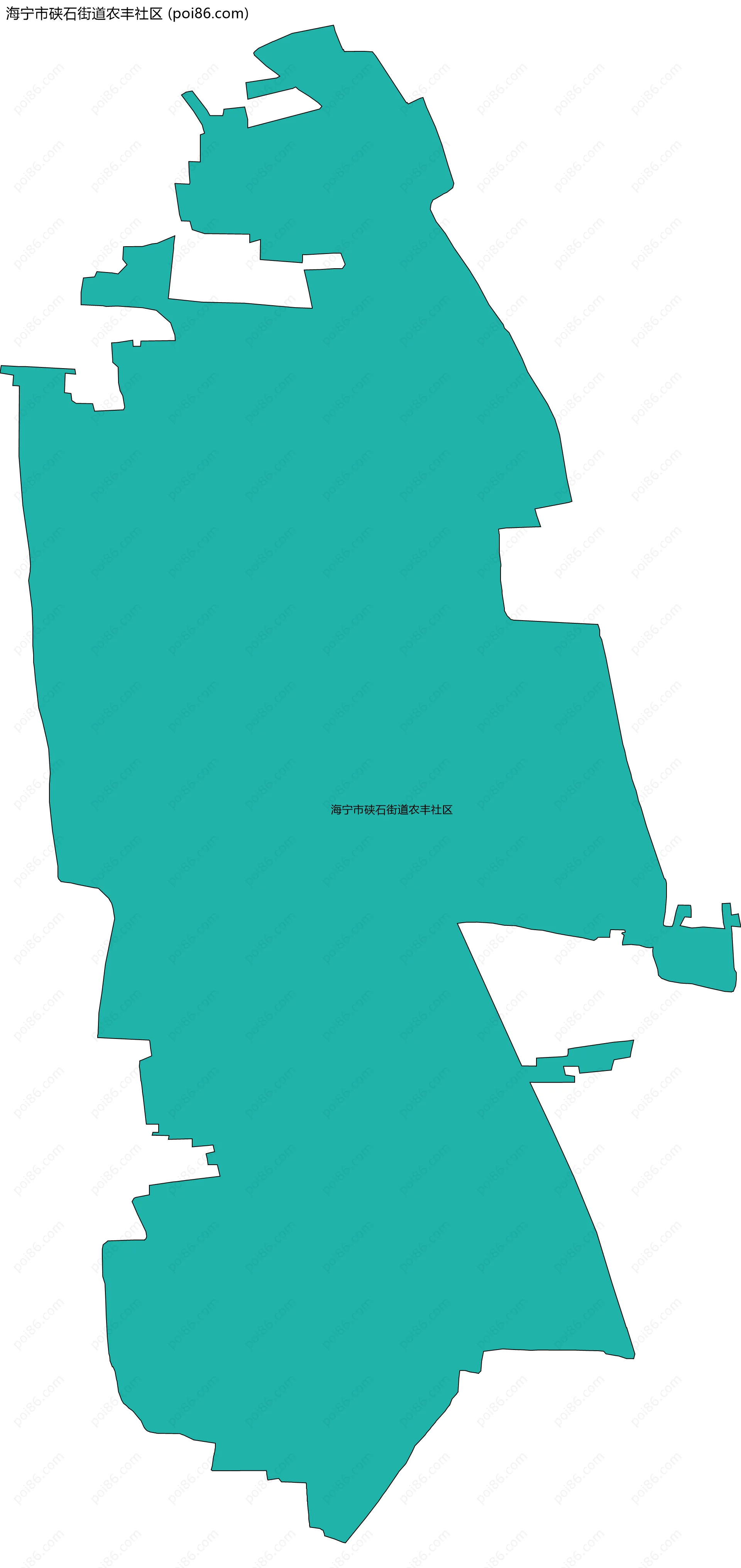 海宁市硖石街道农丰社区边界地图