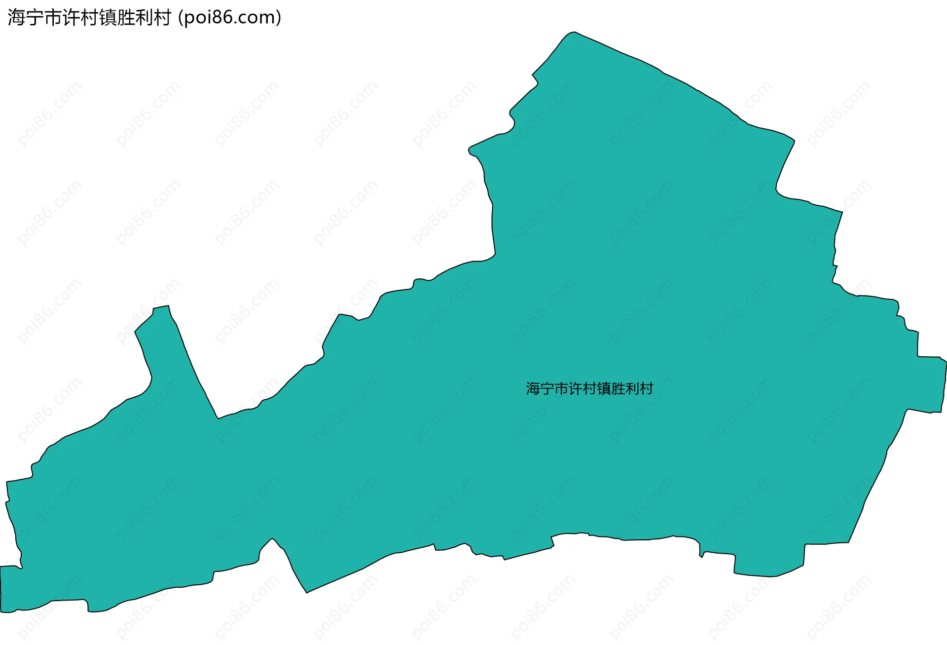 海宁市许村镇胜利村边界地图