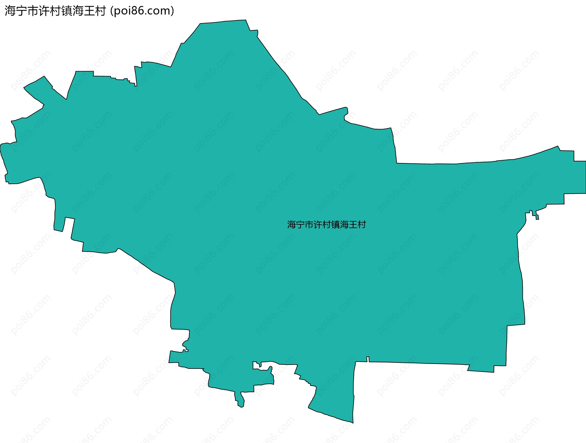 海宁市许村镇海王村边界地图