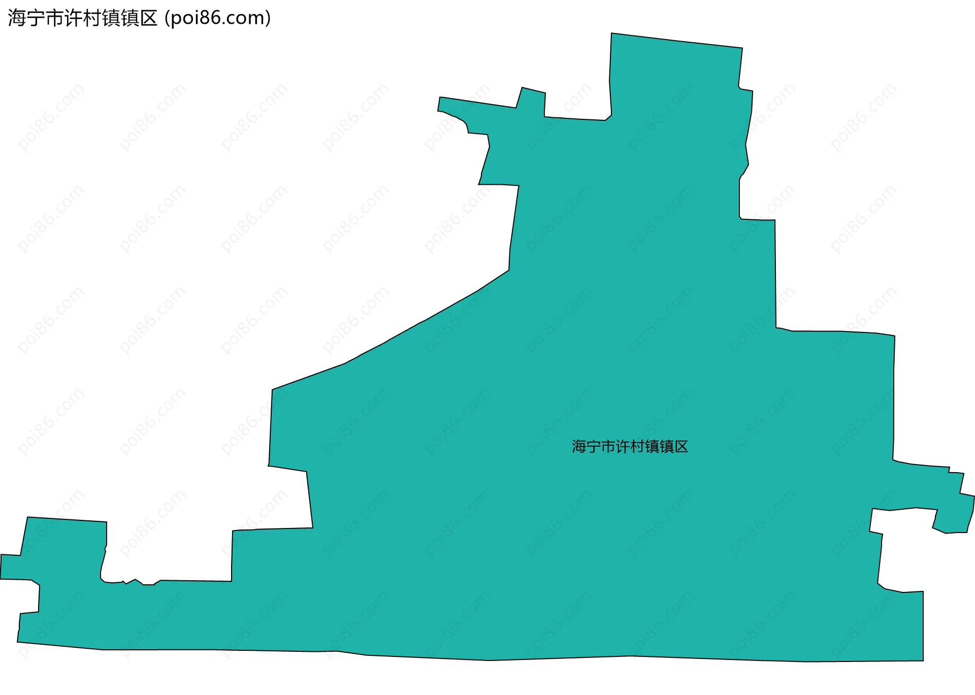 海宁市许村镇镇区边界地图